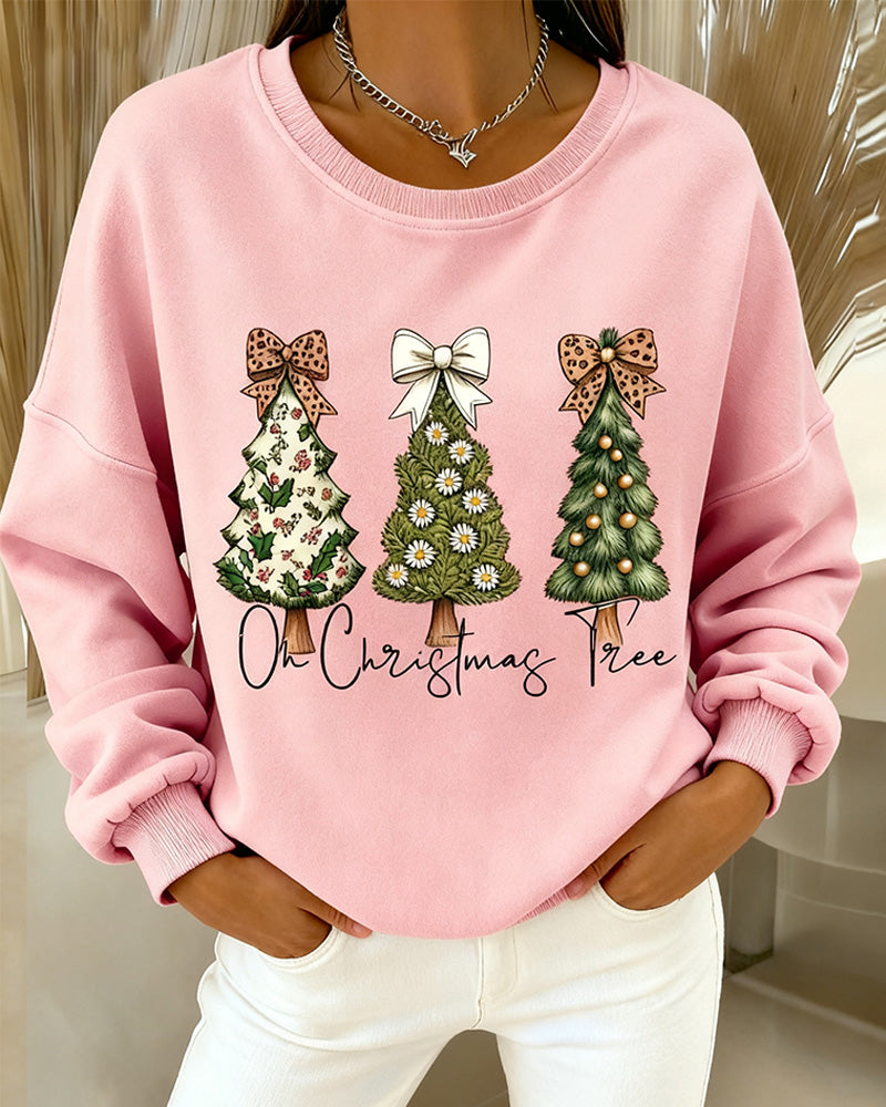 Printed Loose Fit Sweatshirt With Dropped Shoulders