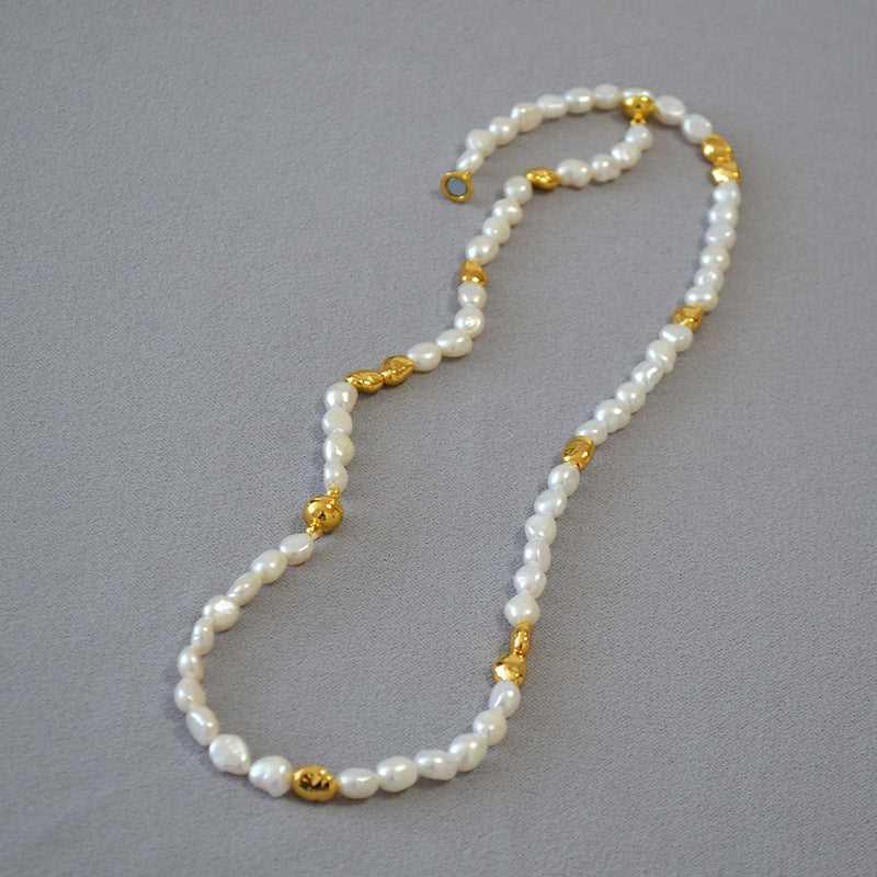 Elegant Irregular Baroque Pearl Necklace - Jantine for a unique style