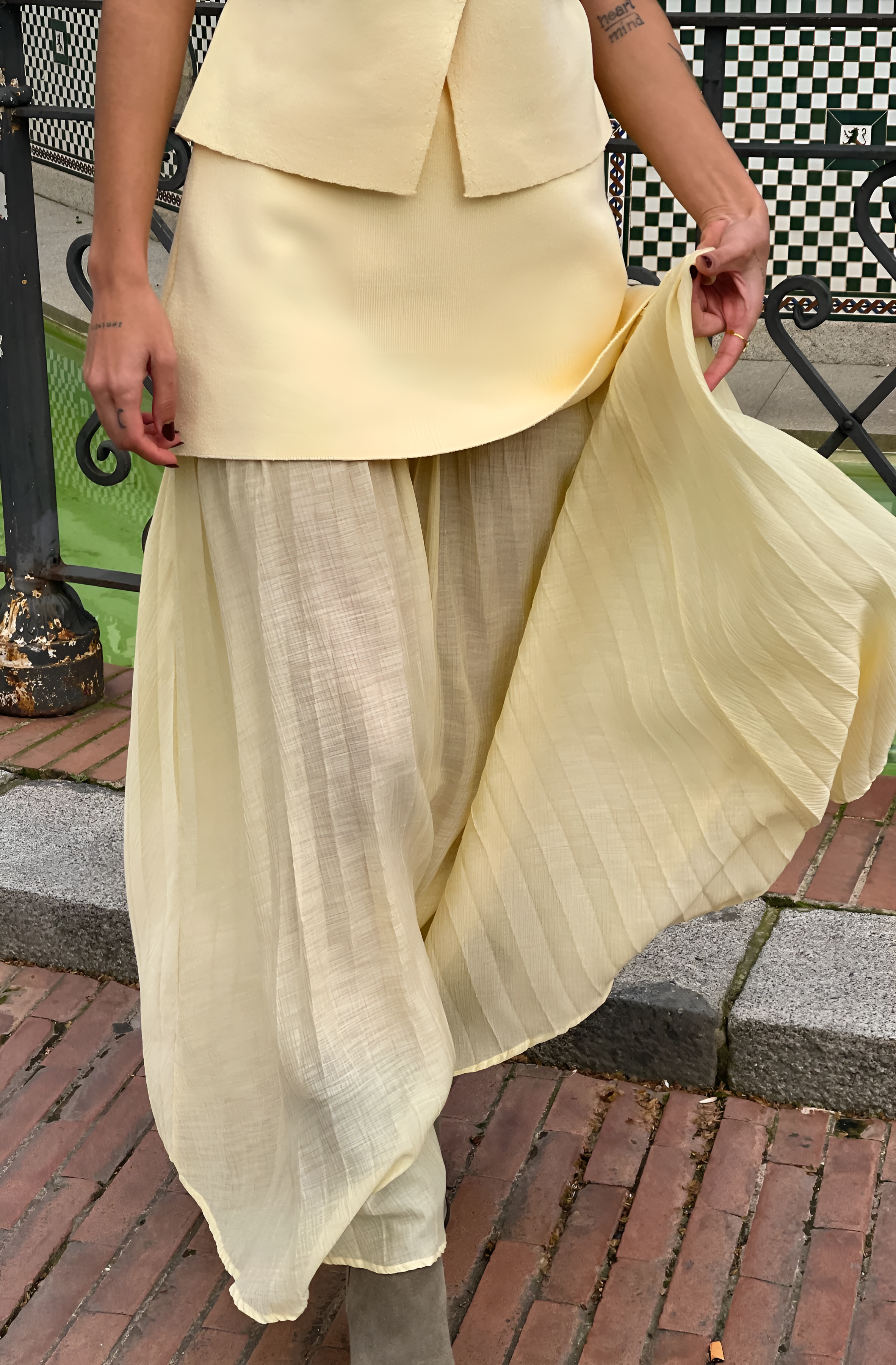 Zaira Silk Blend Skirt Set