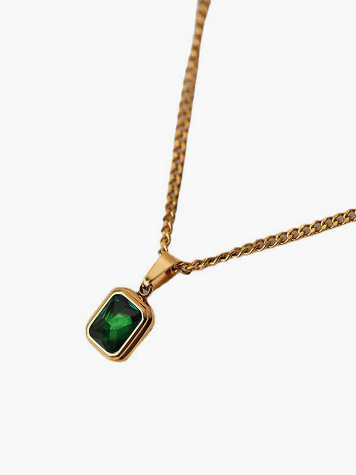 Green Pendant Necklace