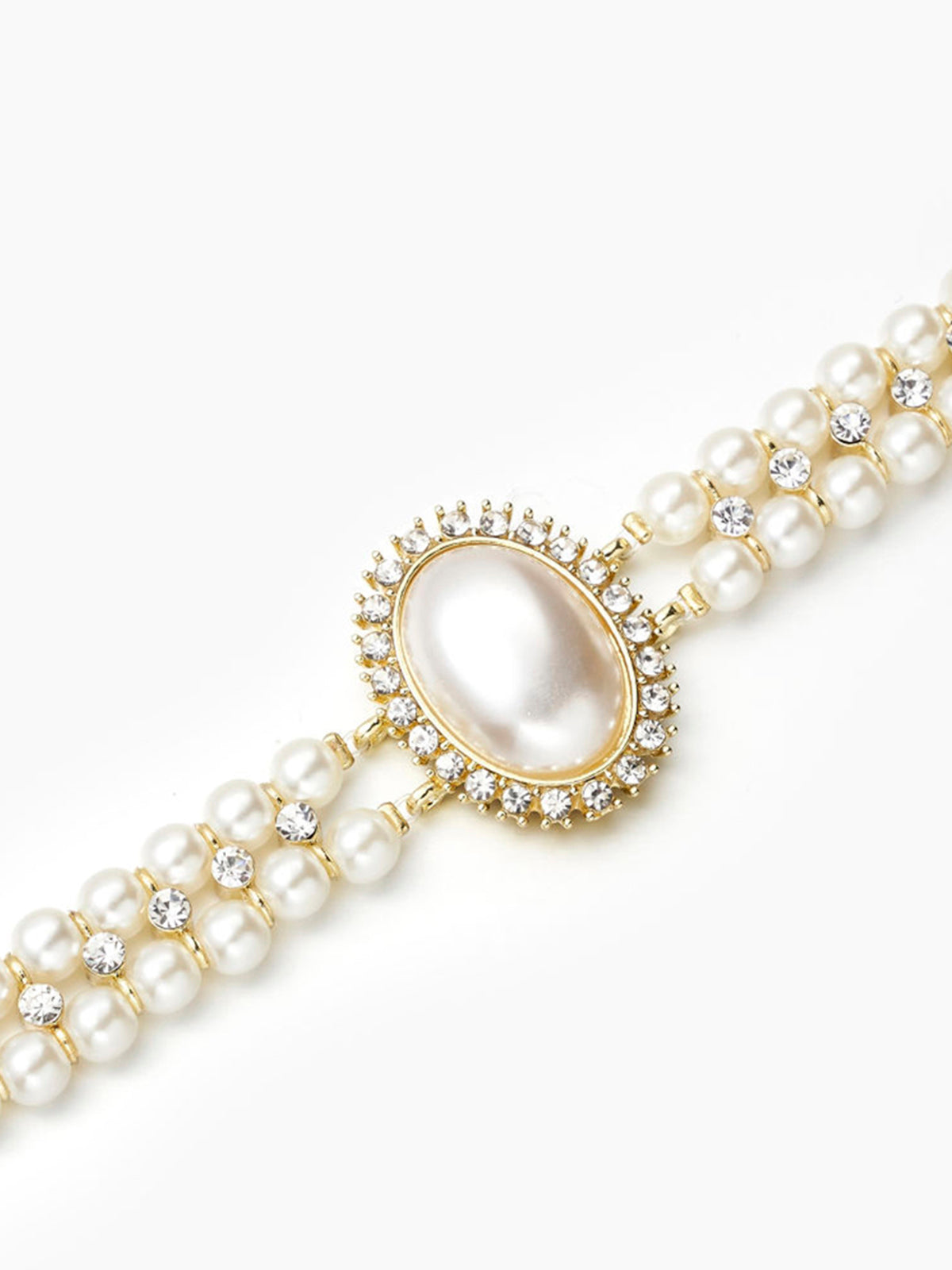 Vintage Double Layer Fake Pearl Necklace – Classic Elegance