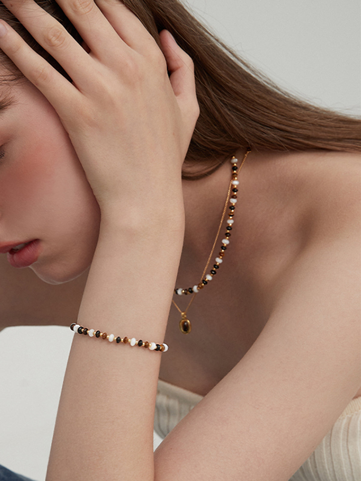 Breathtaking Tiger's Eye Gemstone Beaded Bracelet