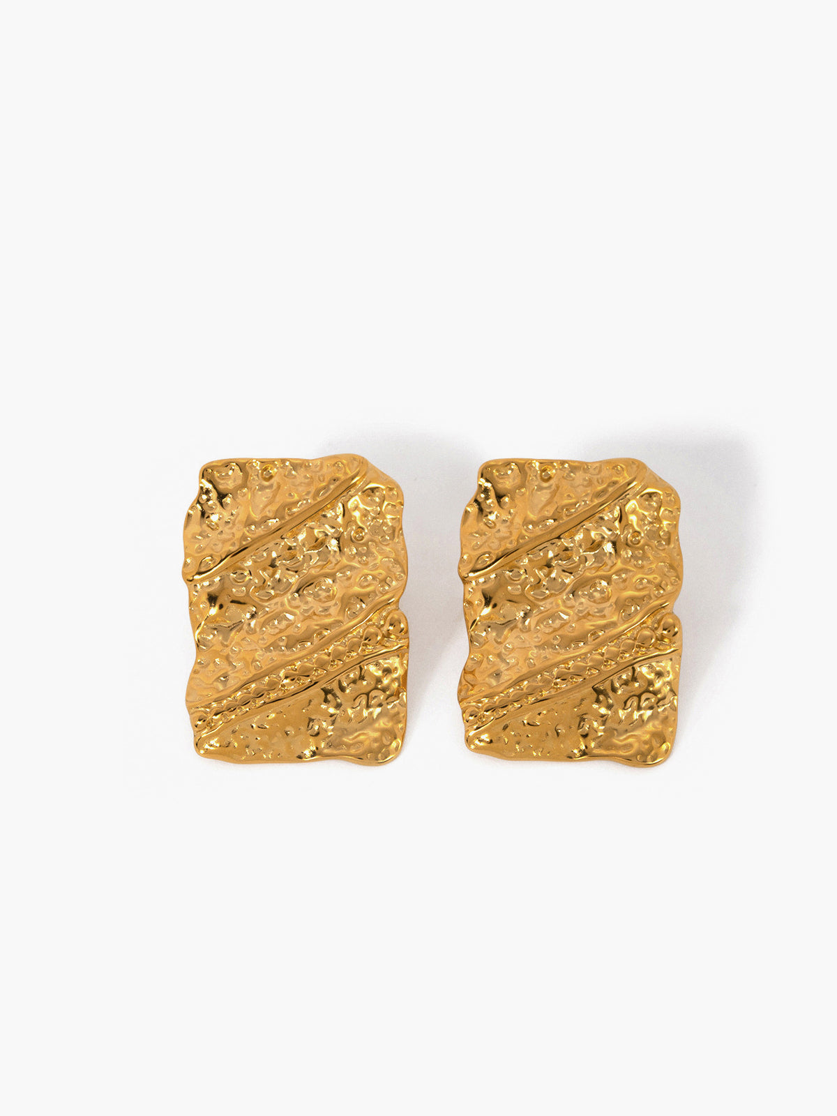 Elegant Square Gold Earrings