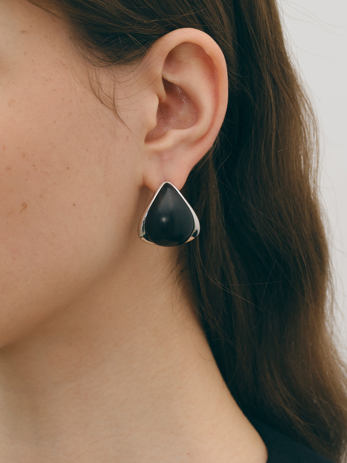 Elegant Bijoux Midnight Black Onyx Earrings