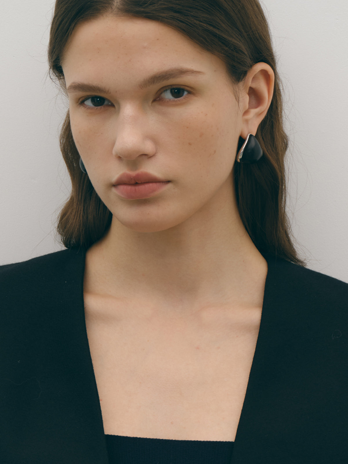 Elegant Bijoux Midnight Black Onyx Earrings