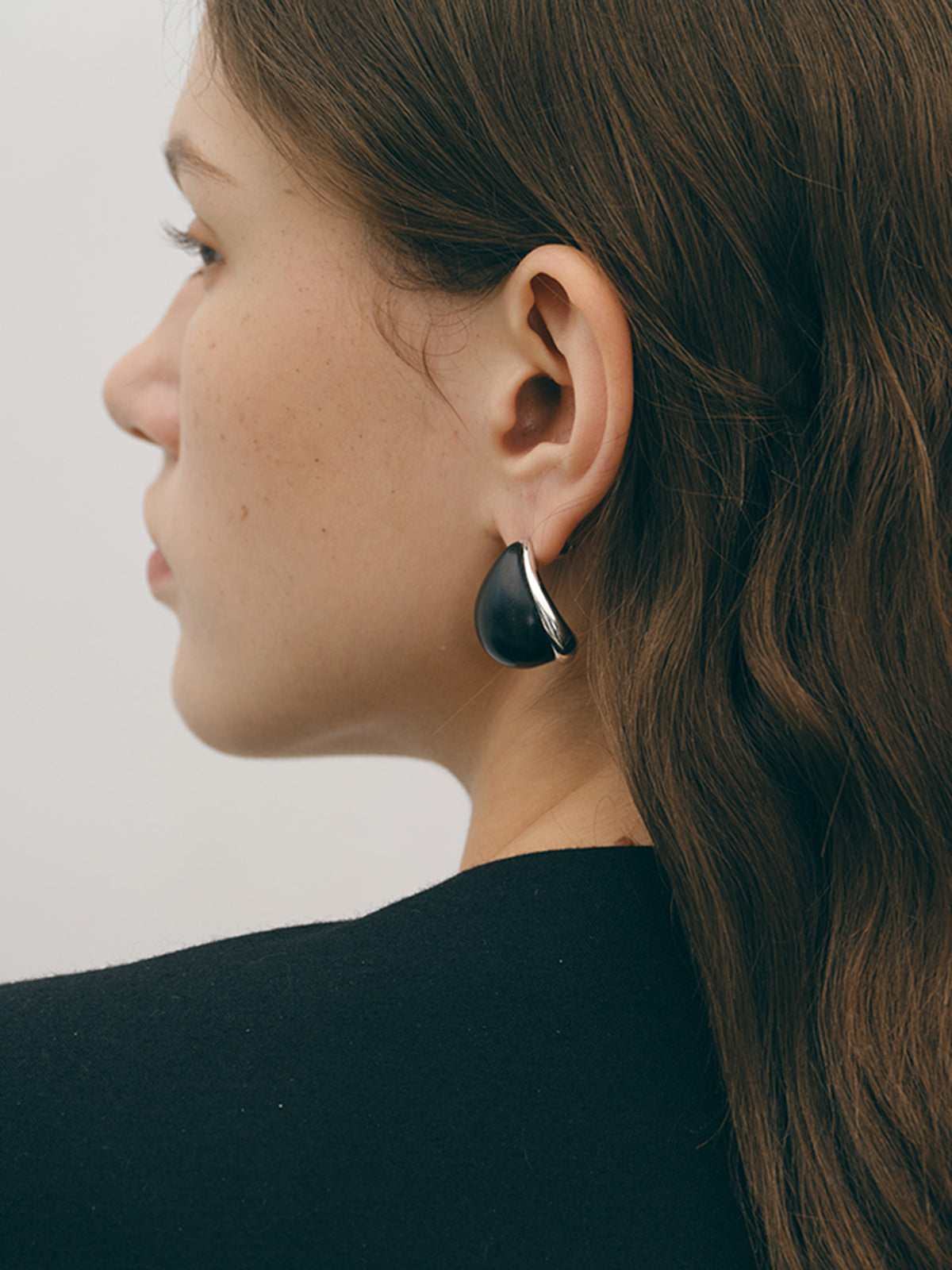 Elegant Bijoux Midnight Black Onyx Earrings