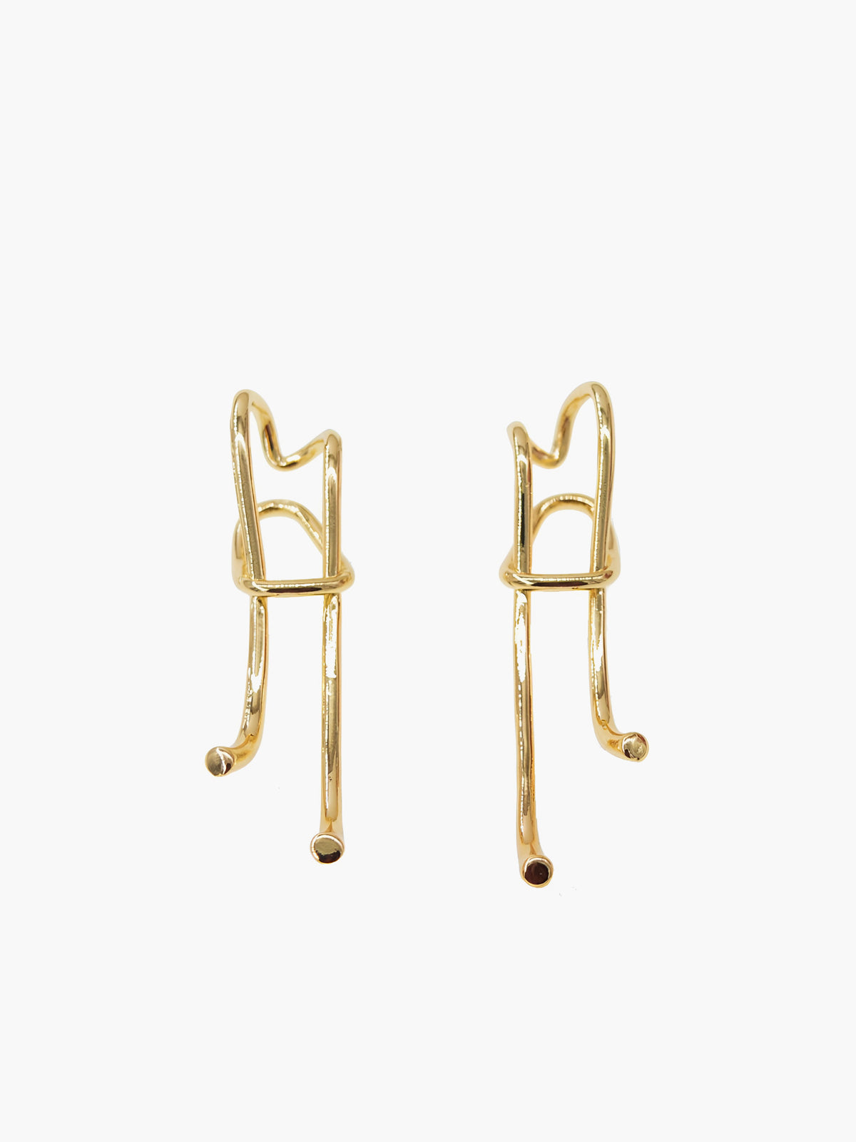 Trendy Large Retro Earrings with Over-the-Top Appearance