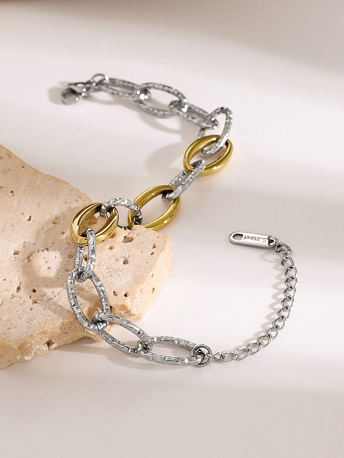 Gold & Silver Linked Bracelet