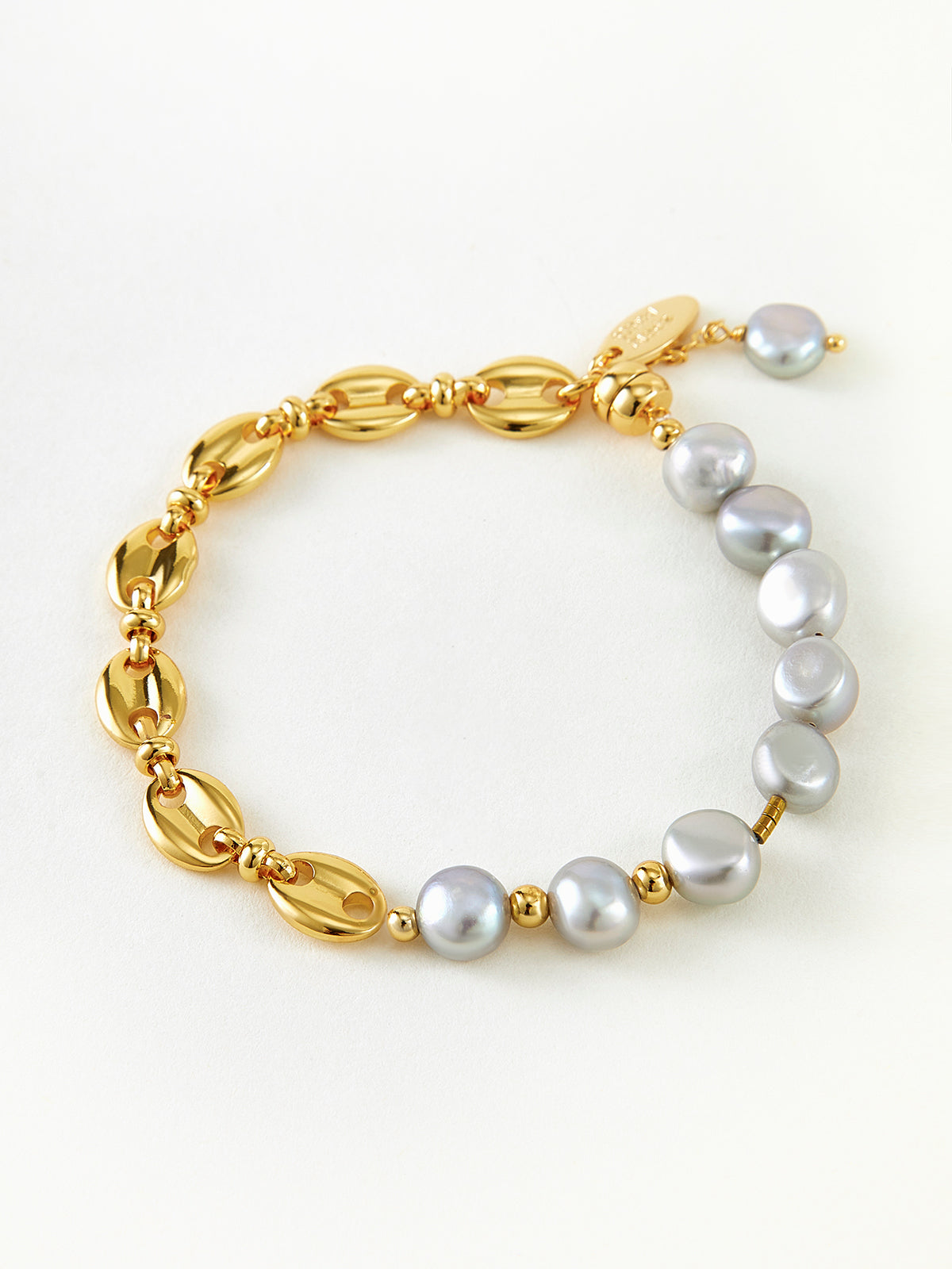 Stylish Two-Tone Magnetic Therapy Bracelet