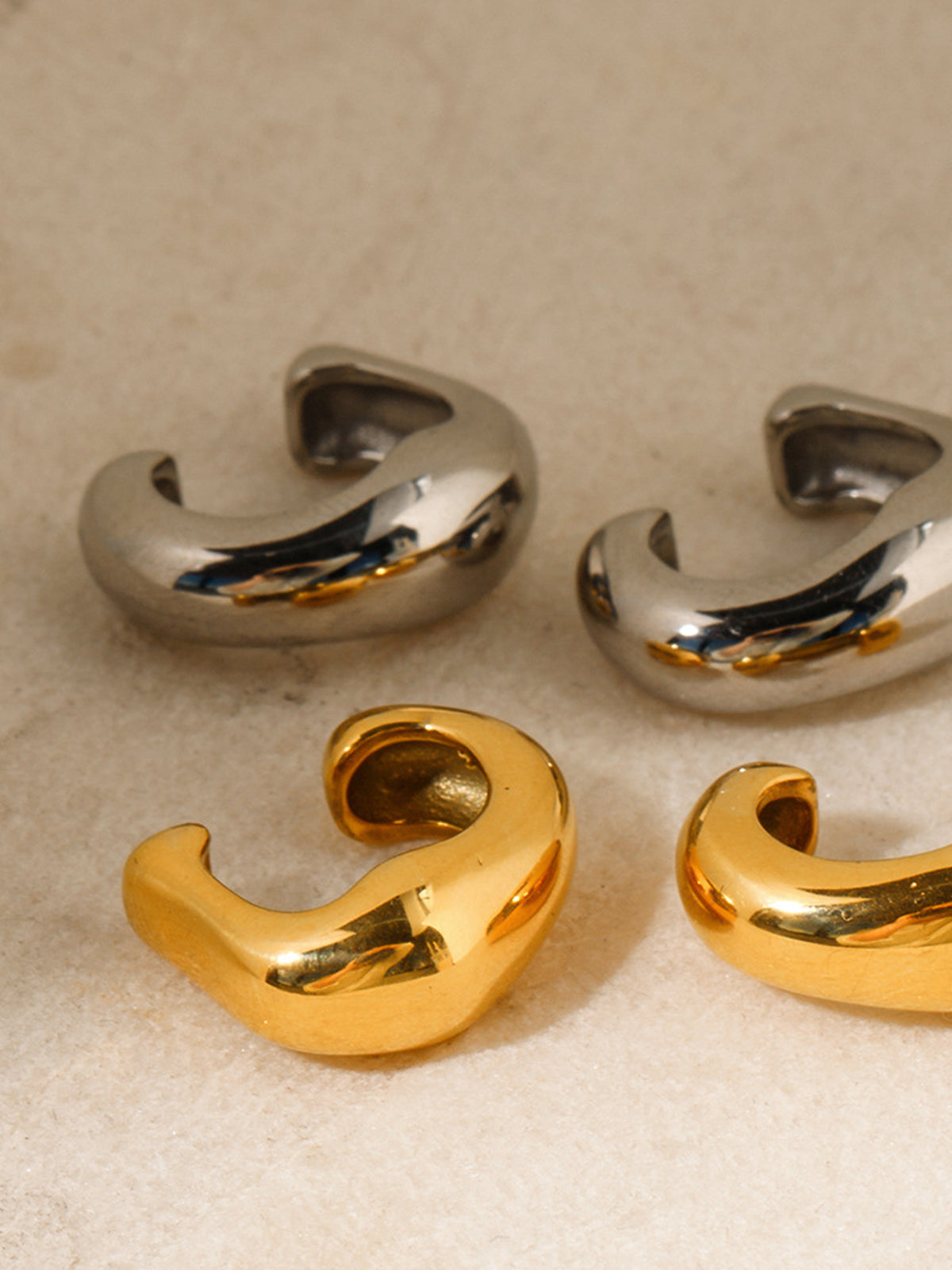 Stylish Chunky Hoop Earrings Cuff