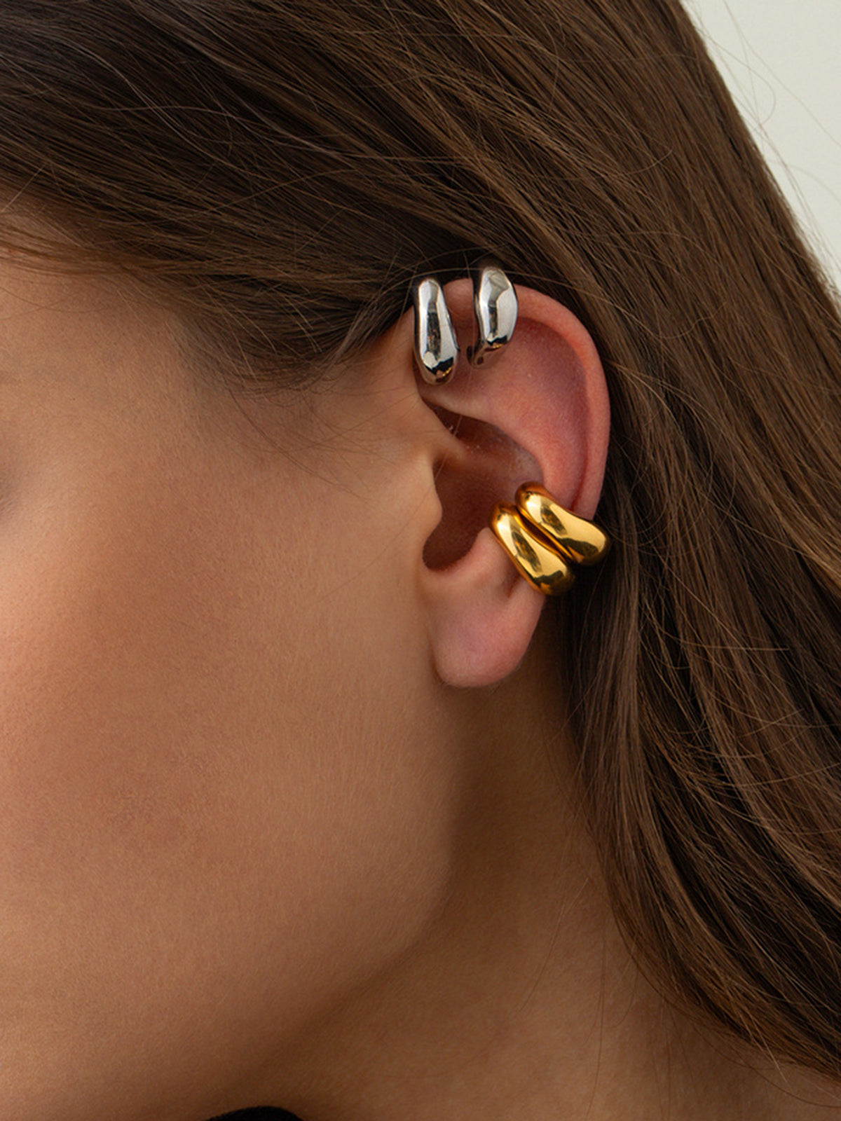 Stylish Chunky Hoop Earrings Cuff