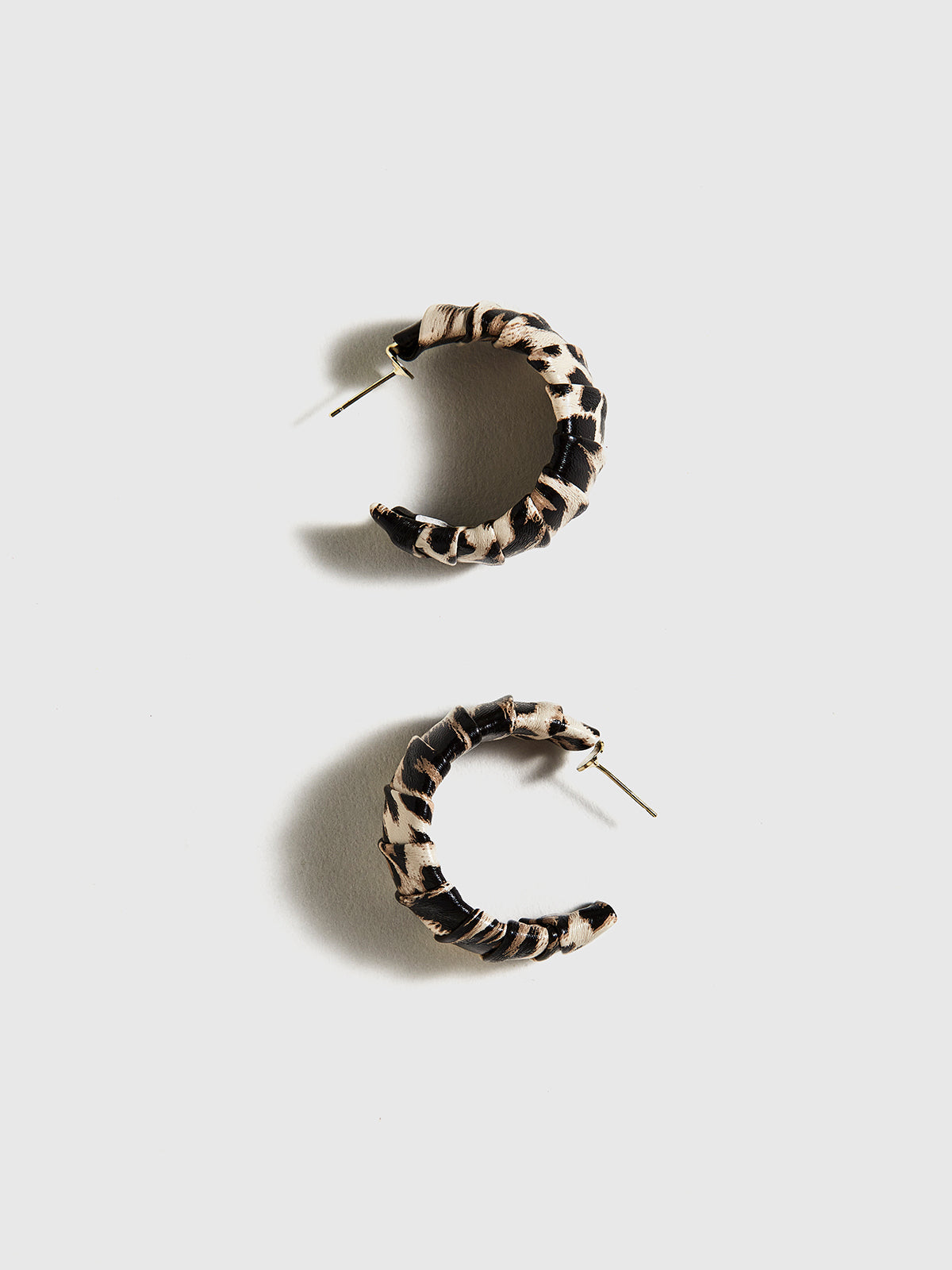 C-hangers with leopard print for a wild look