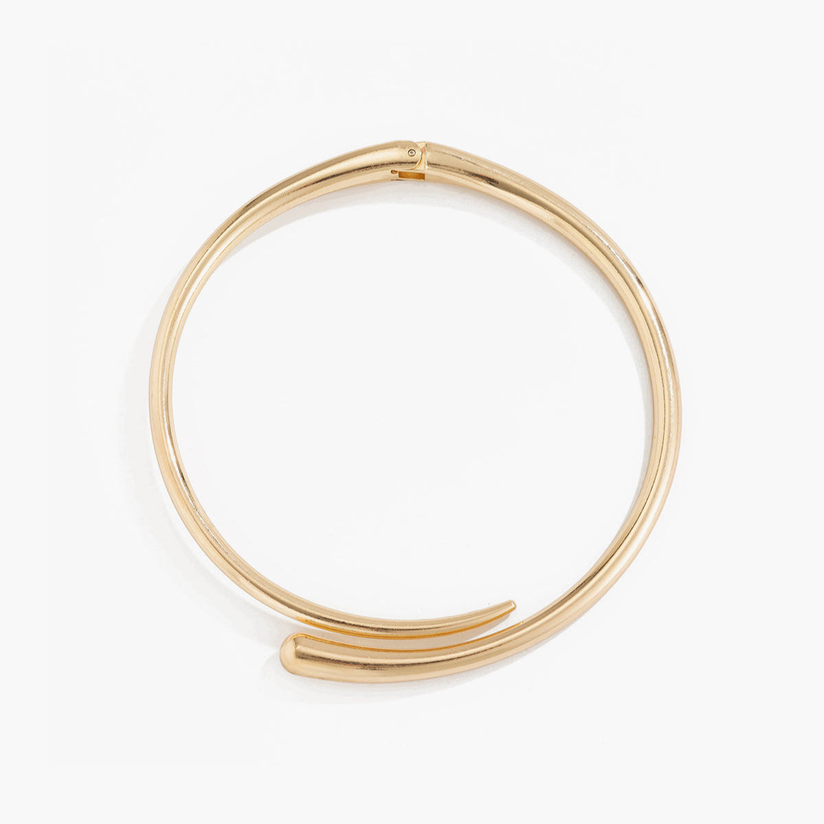 Golden Water Drop Open Choker – Minimalist Women's Necklace