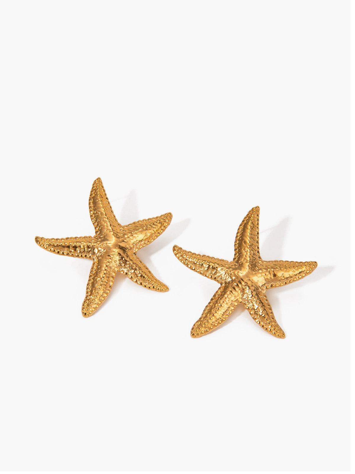Starfish Earrings Gold – Summer Statement Studs for Women