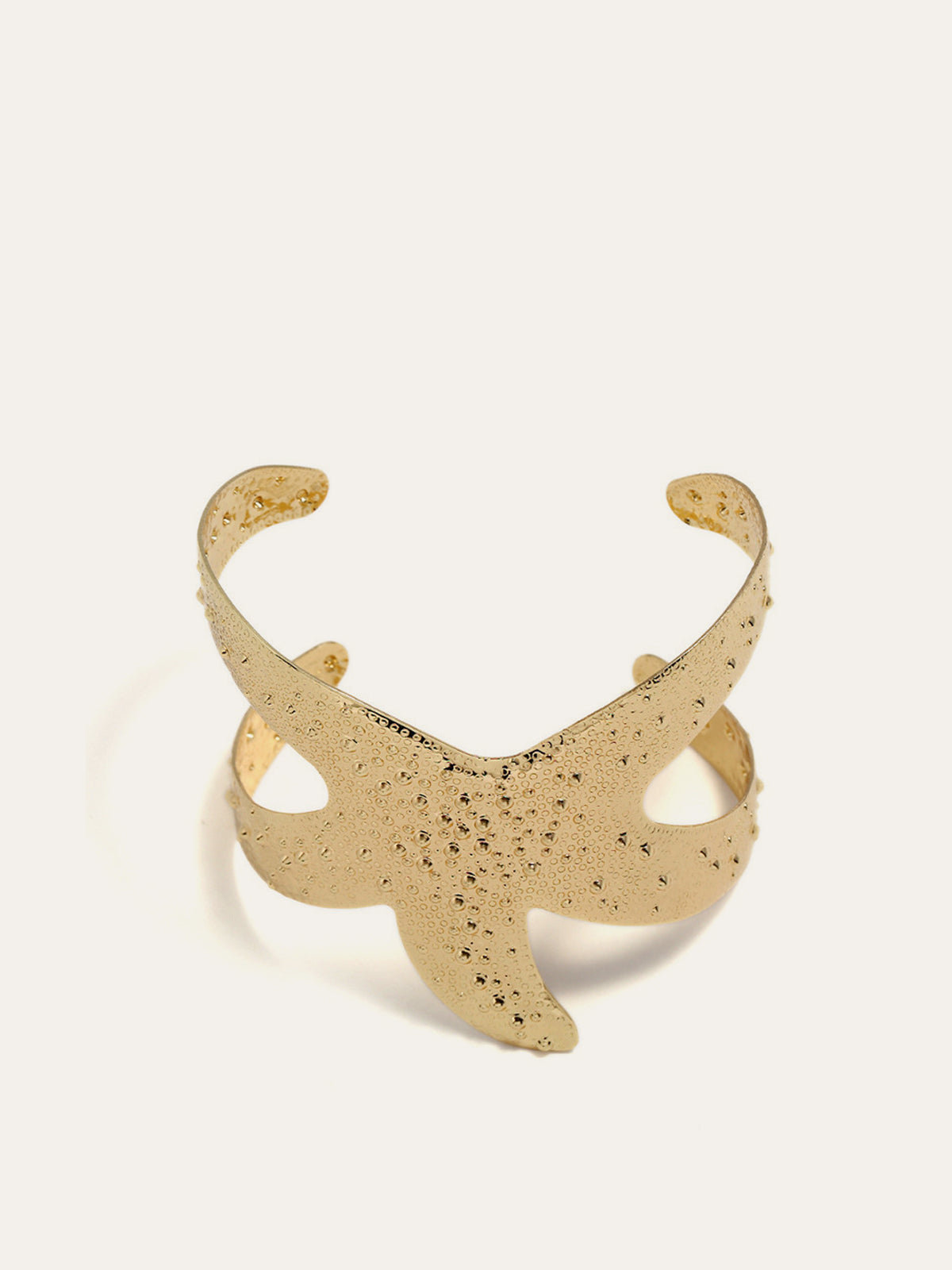 Starfish Statement Armband – Gold-colored Cuff Bracelet for Women