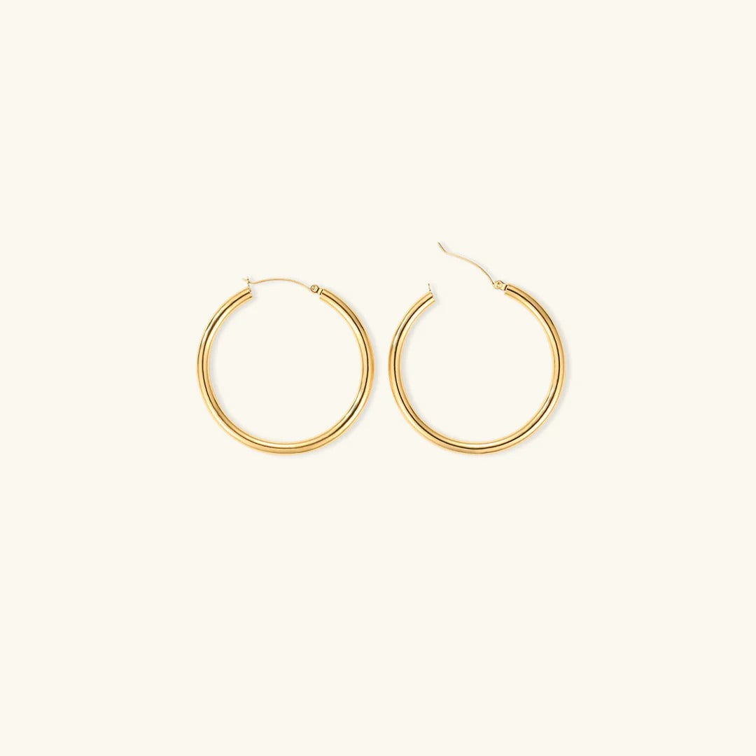 Wide Round Earrings - Jeffi