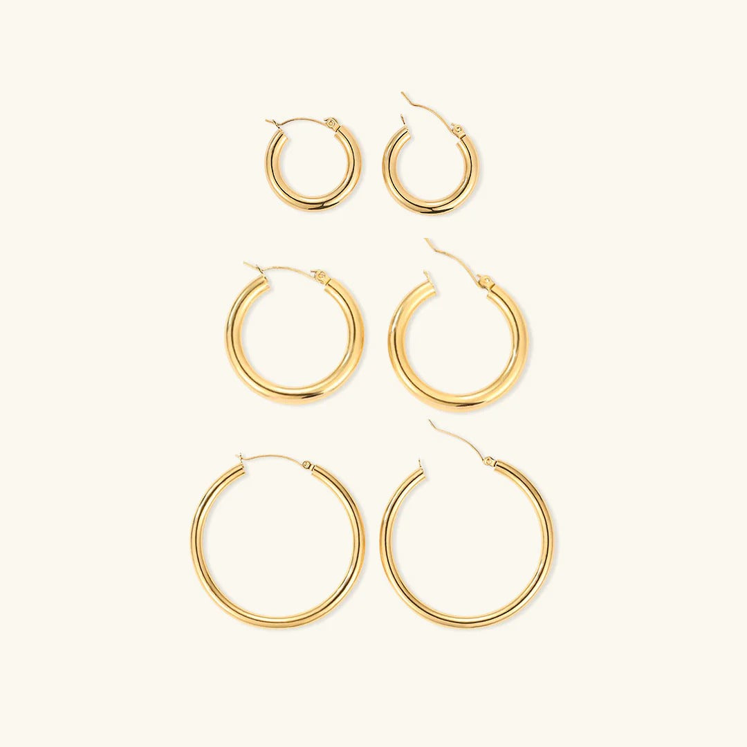Wide Round Earrings - Jeffi