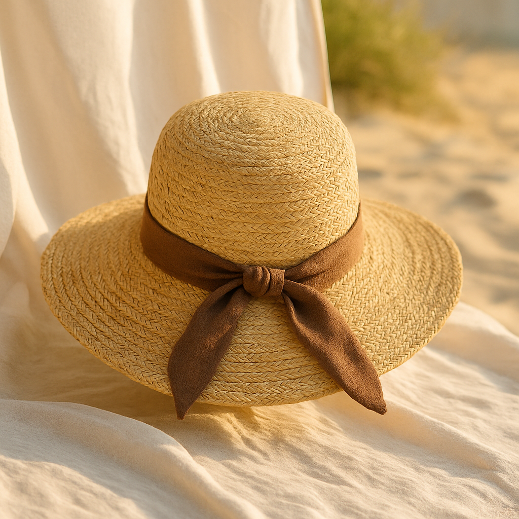 Elegant Summer Hat - Brown
