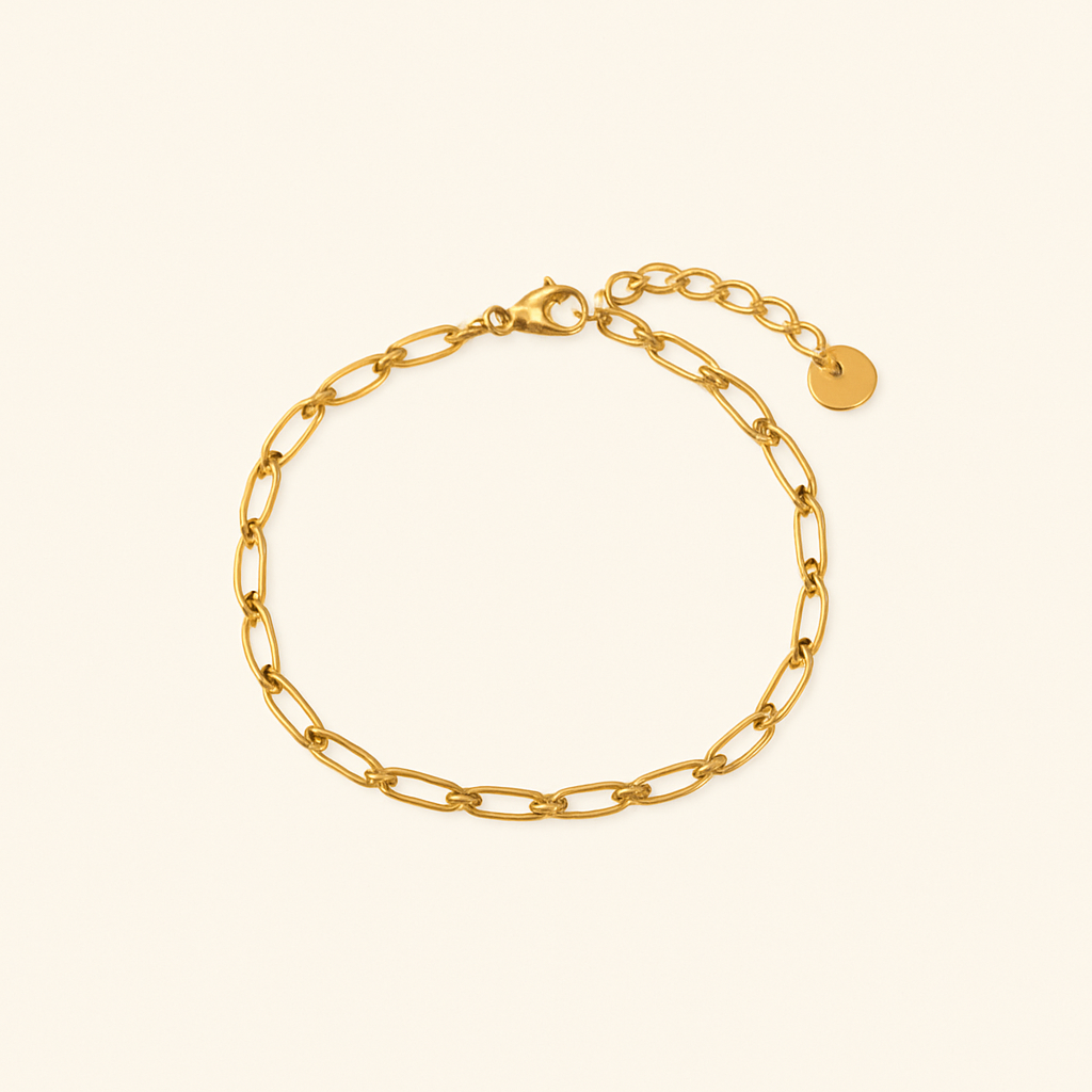 MAUI Gold Paperclip Bracelet