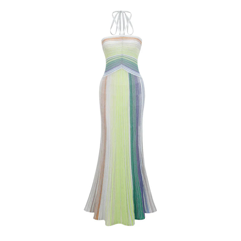 Liana Metallic Stripe Dress