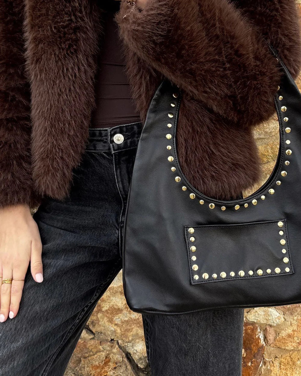 Midnight Stud Bag