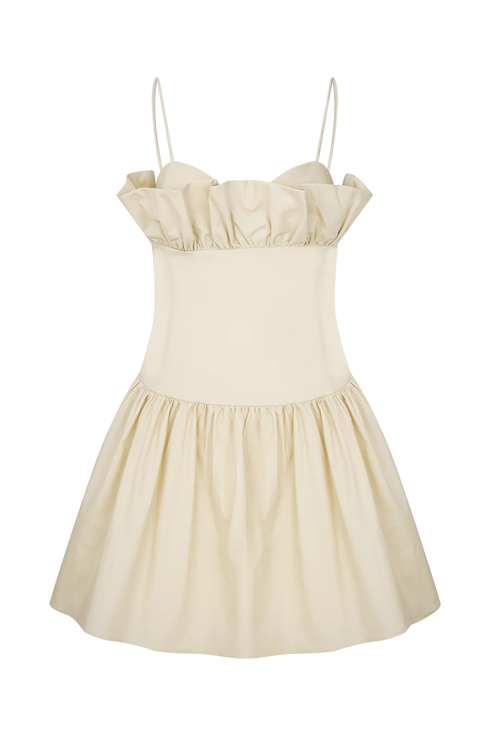 Jasmine Cotton Frill Mini Dress