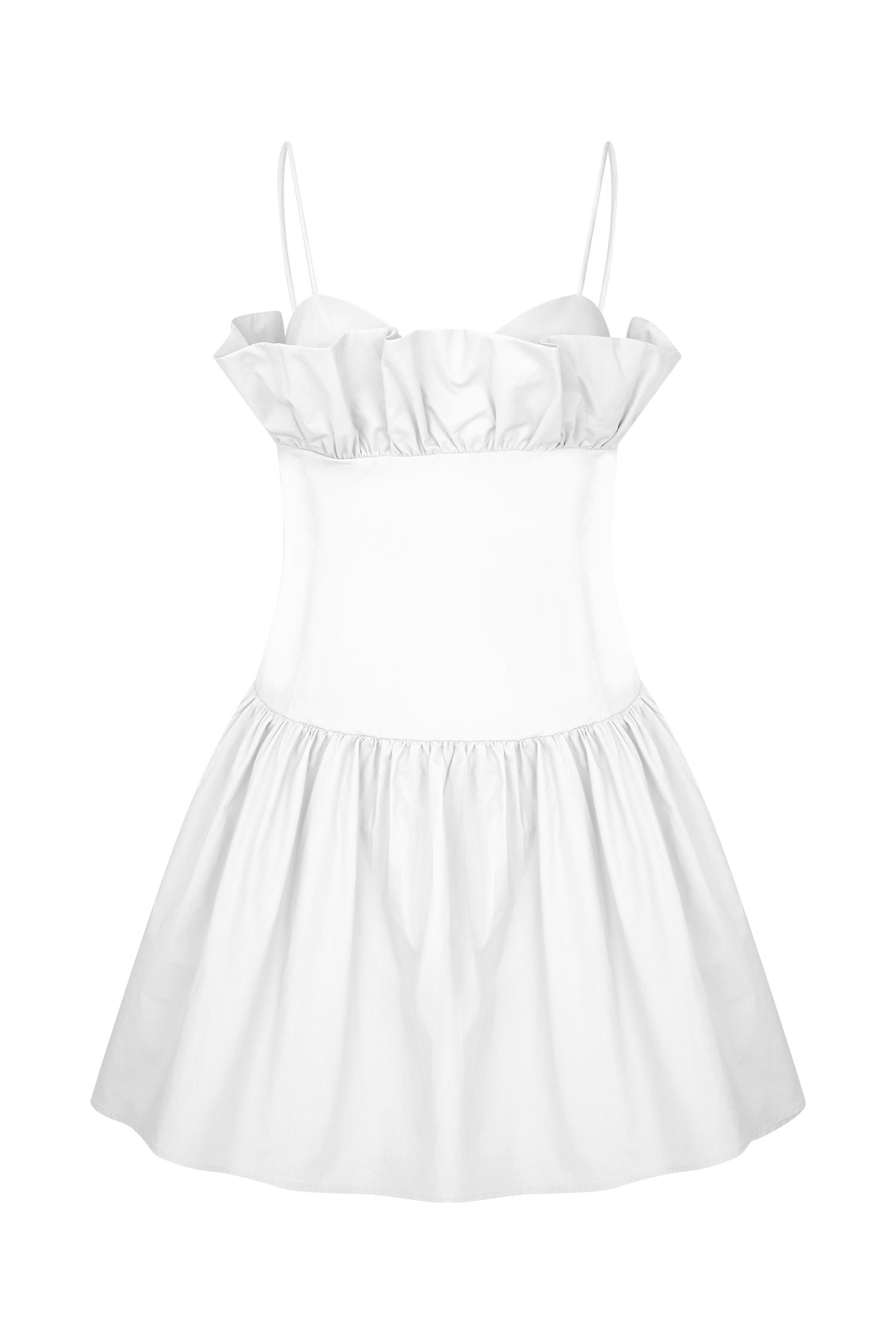 Jasmine Cotton Frill Mini Dress