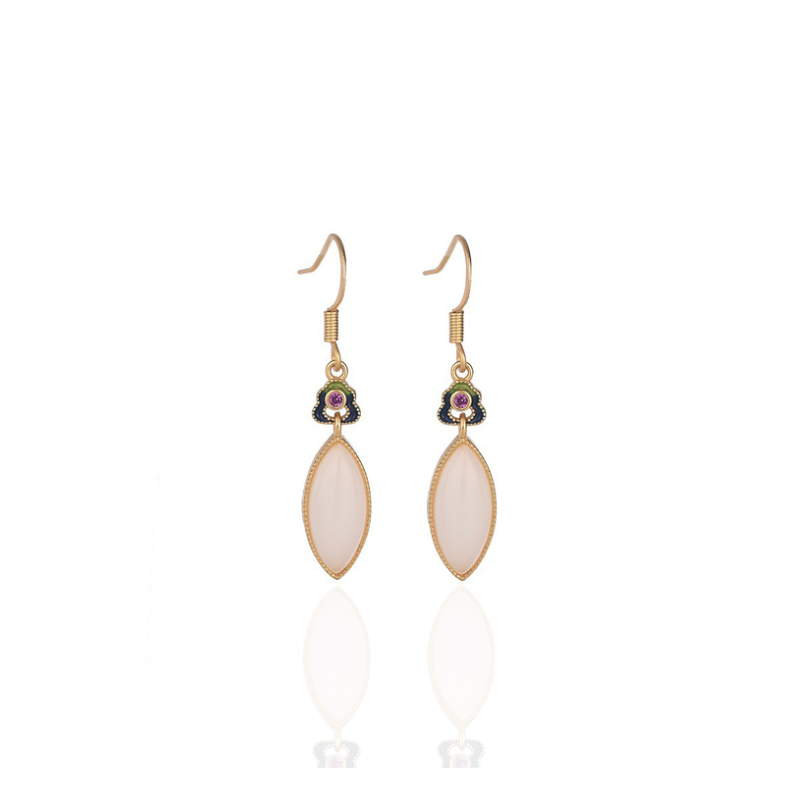 Chic Gold-Plated Drop Earrings with Elegant Shine