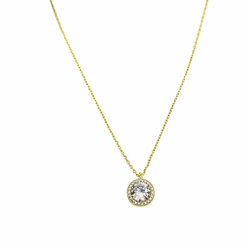 Femke Luxe Zircon Pendant Necklace - Elegant and Eye-catching Accessory
