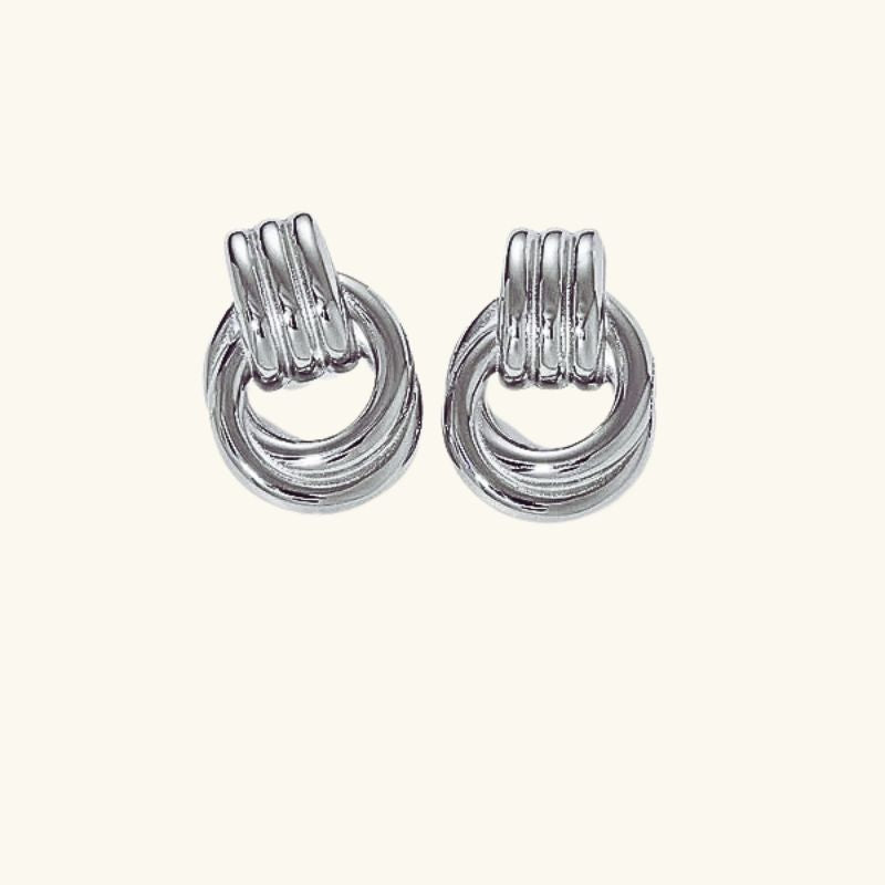 Layered Earrings Gold and Silver - Verlienne