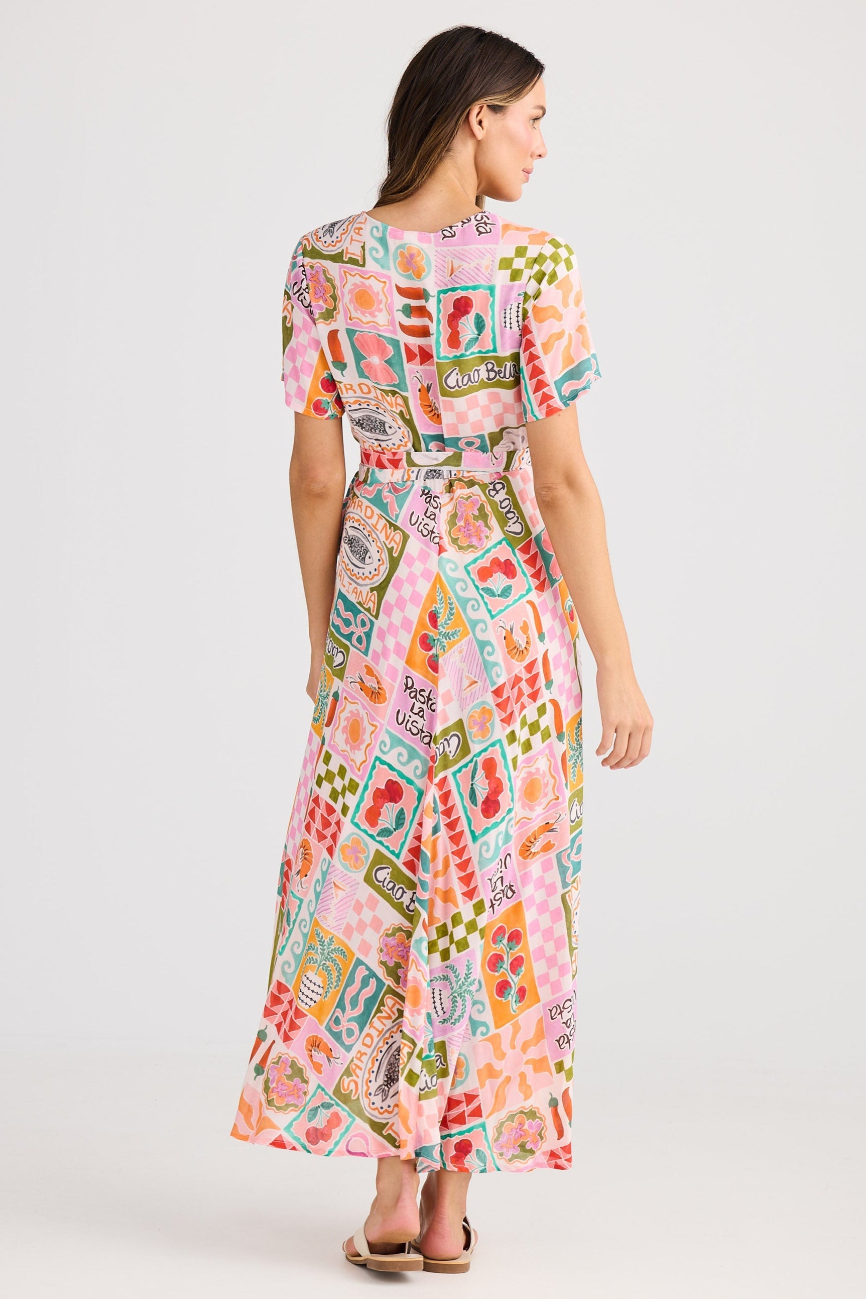 Tropics Wrap Dress - Sardinia Summer