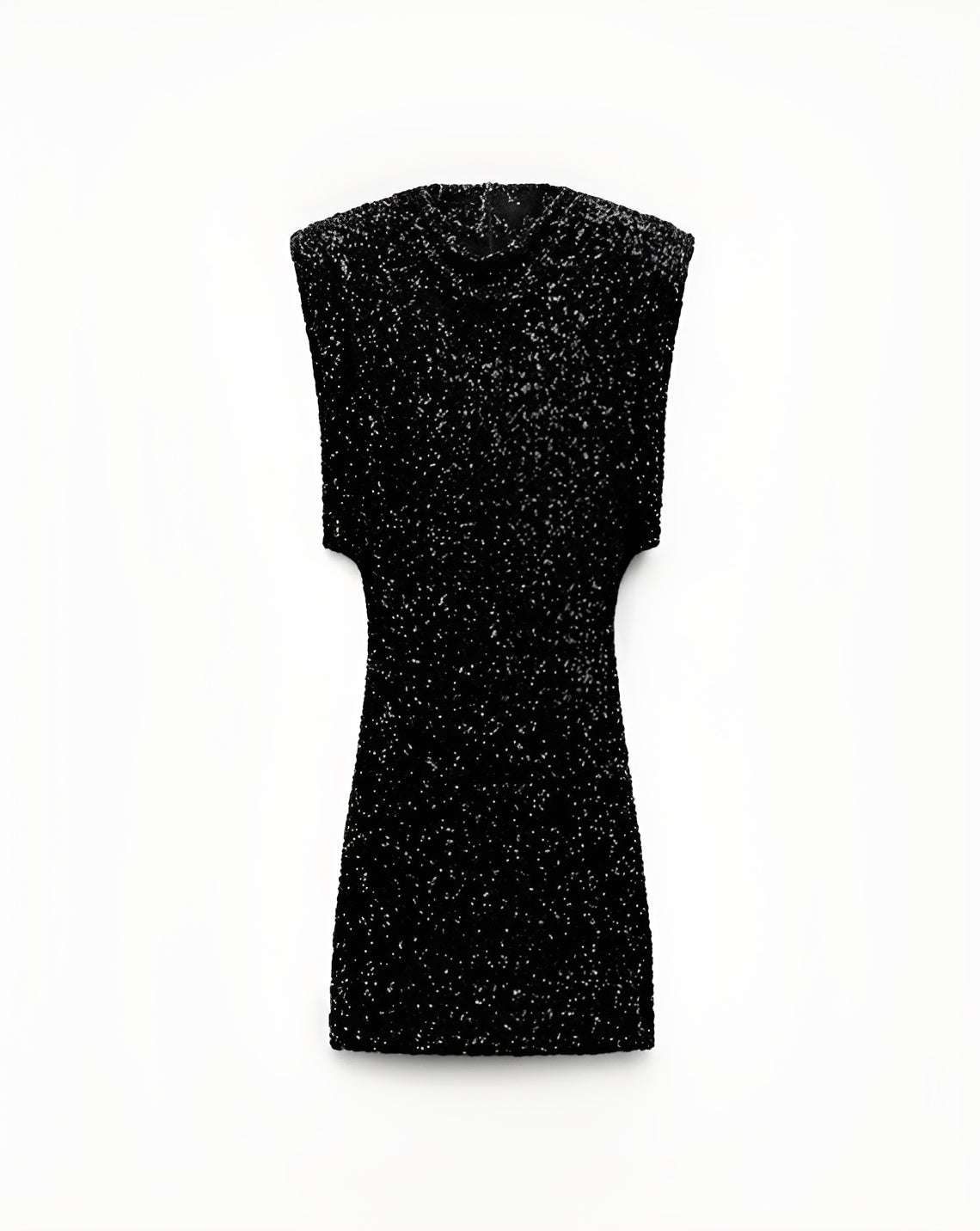 Women's sequined mini dress - glamorous one-shoulder evening fashion for parties