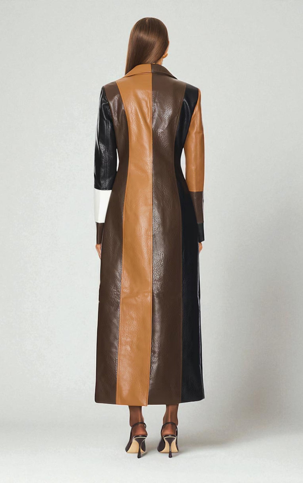 Maybaelline | Mosaic Leather Coat