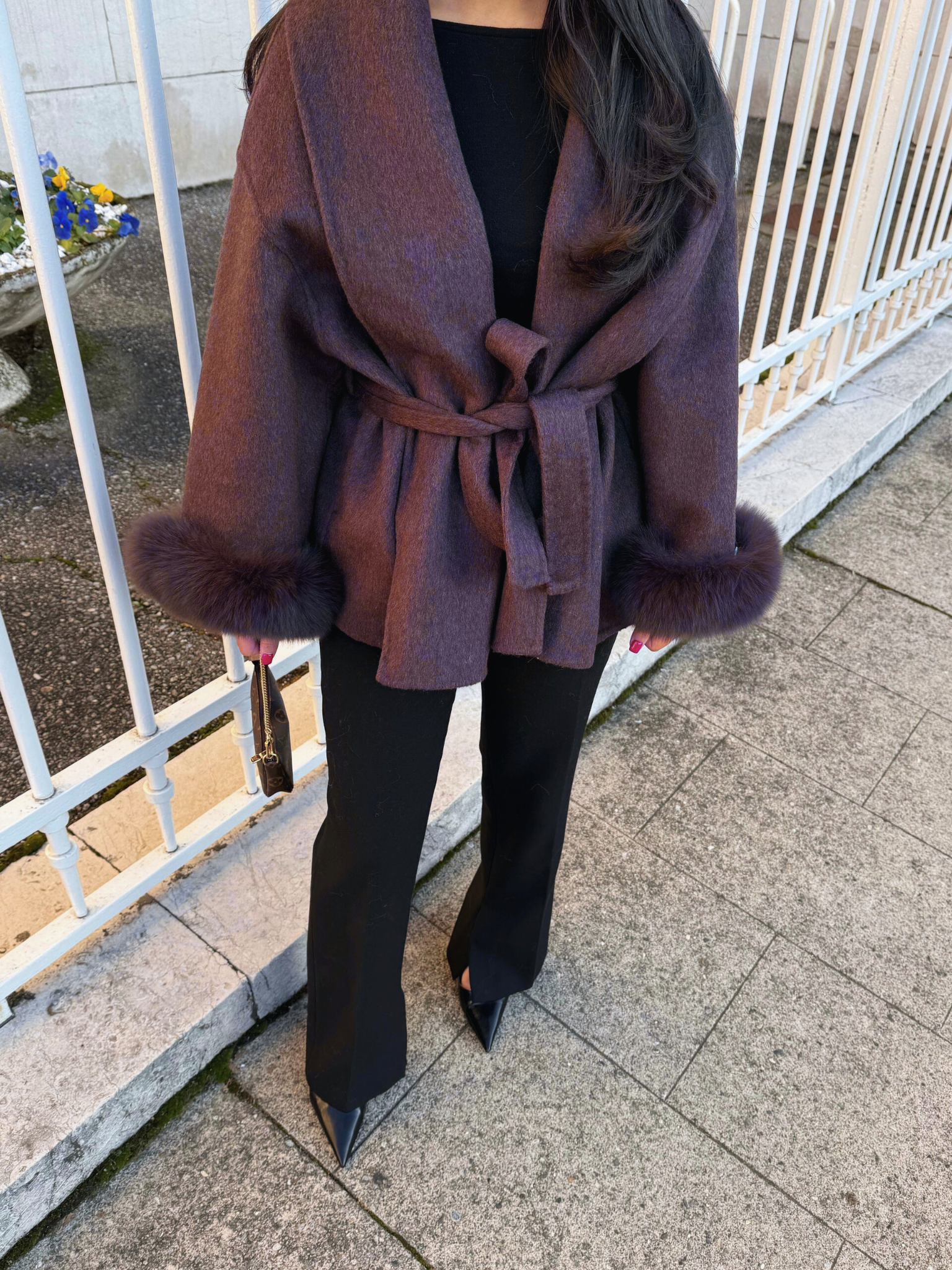 The Amara wool coat