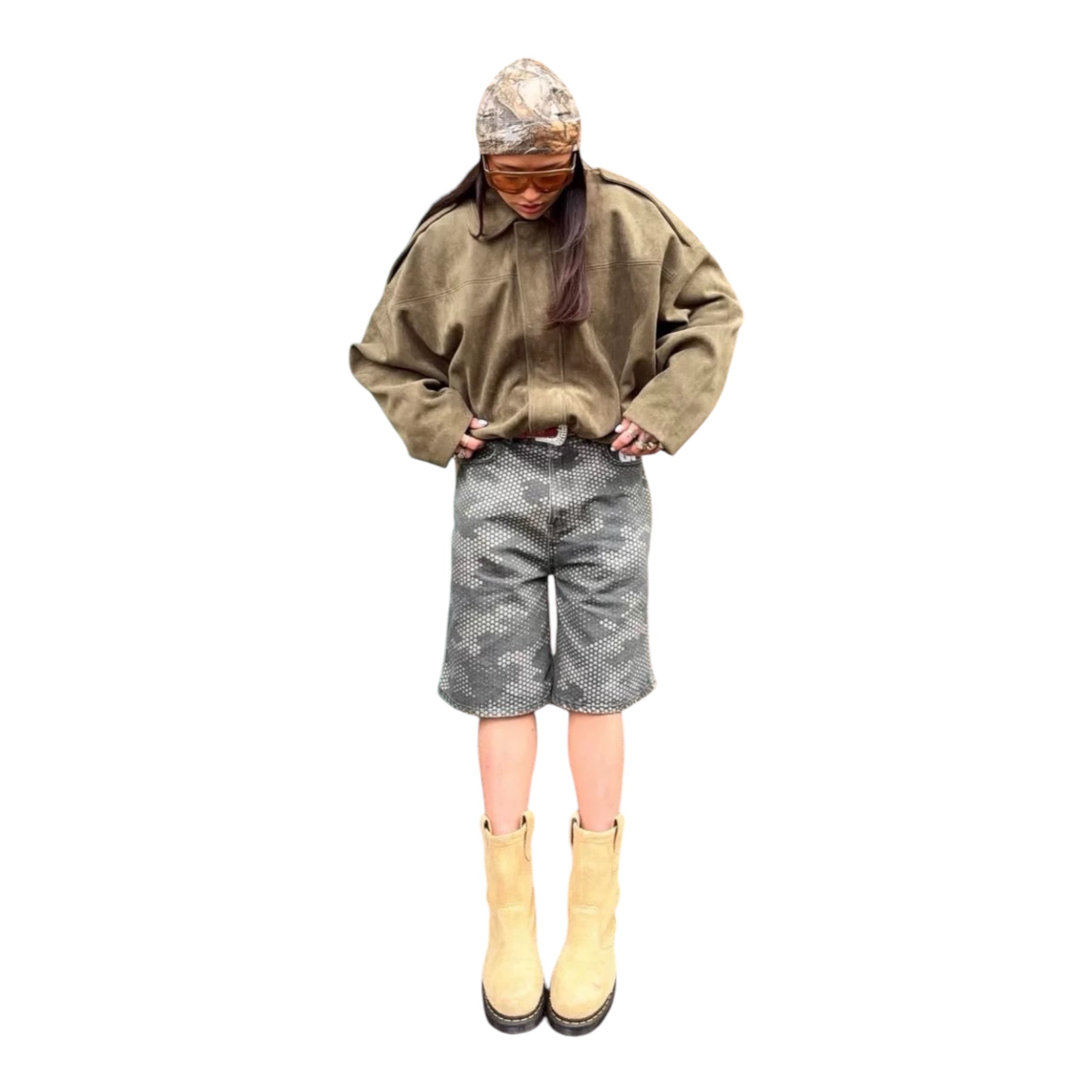 NY Suede Comfy Bomber Jacket