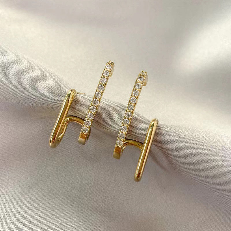 Elegant hoop earrings - Amina