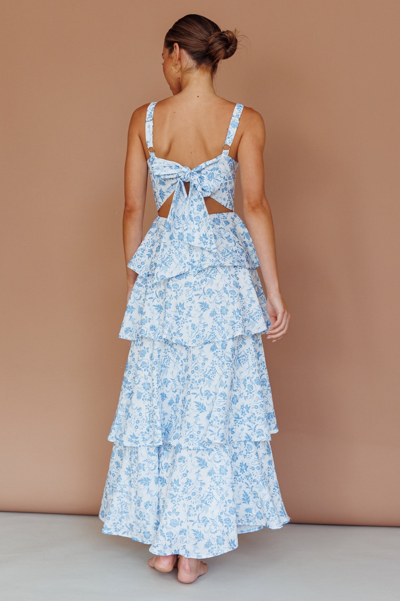 Naples Flower Midi Dress