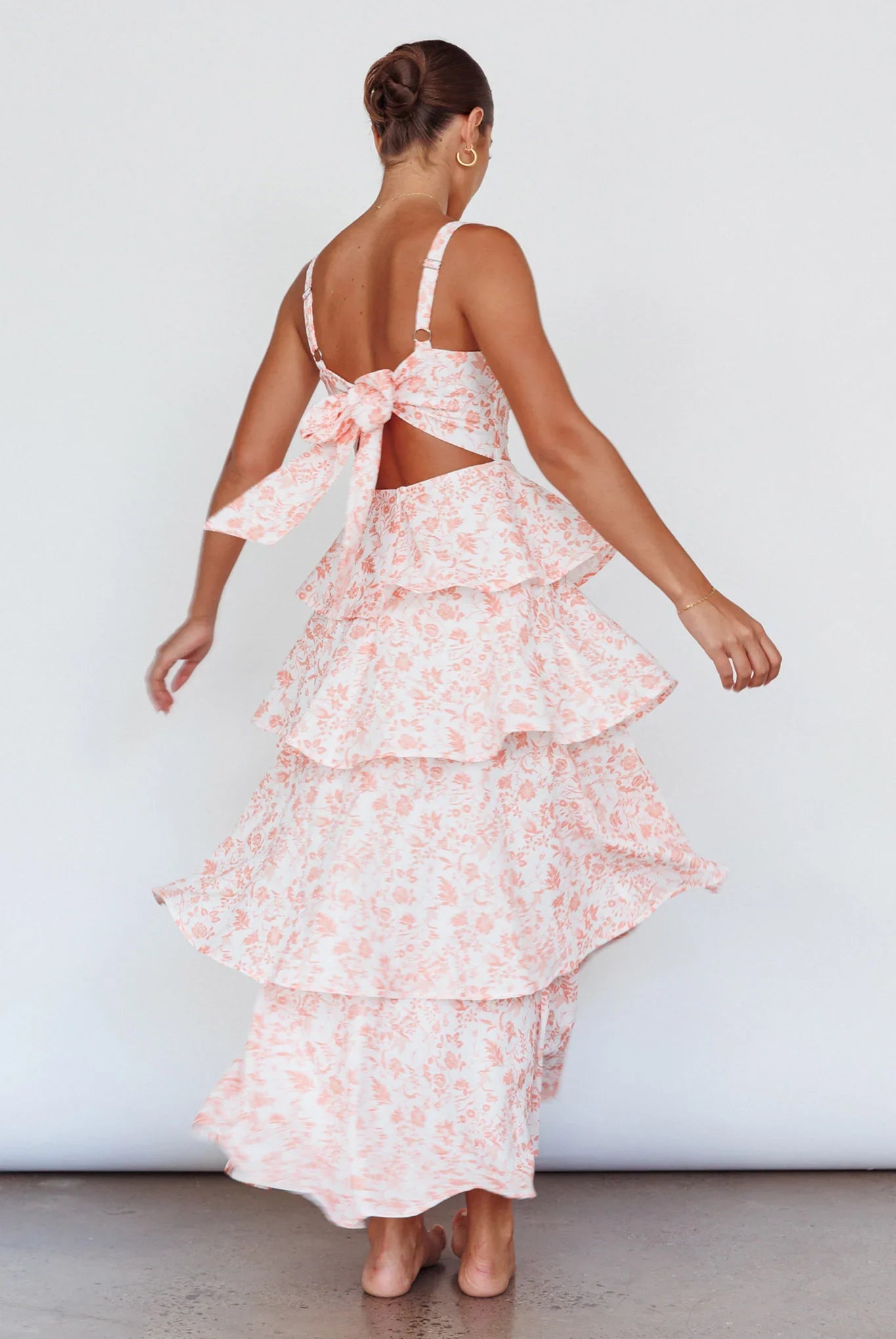 Naples Flower Midi Dress