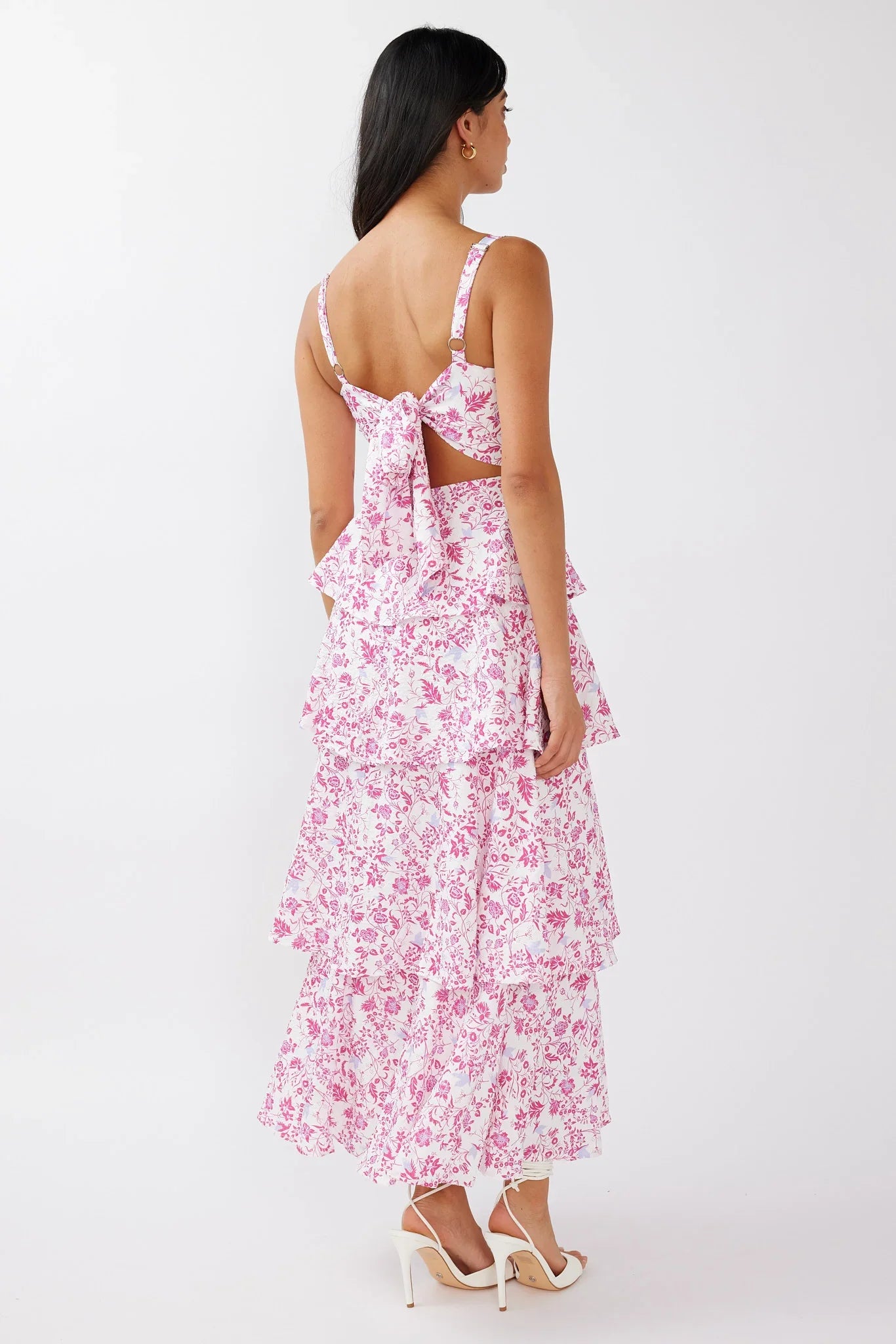 Naples Flower Midi Dress
