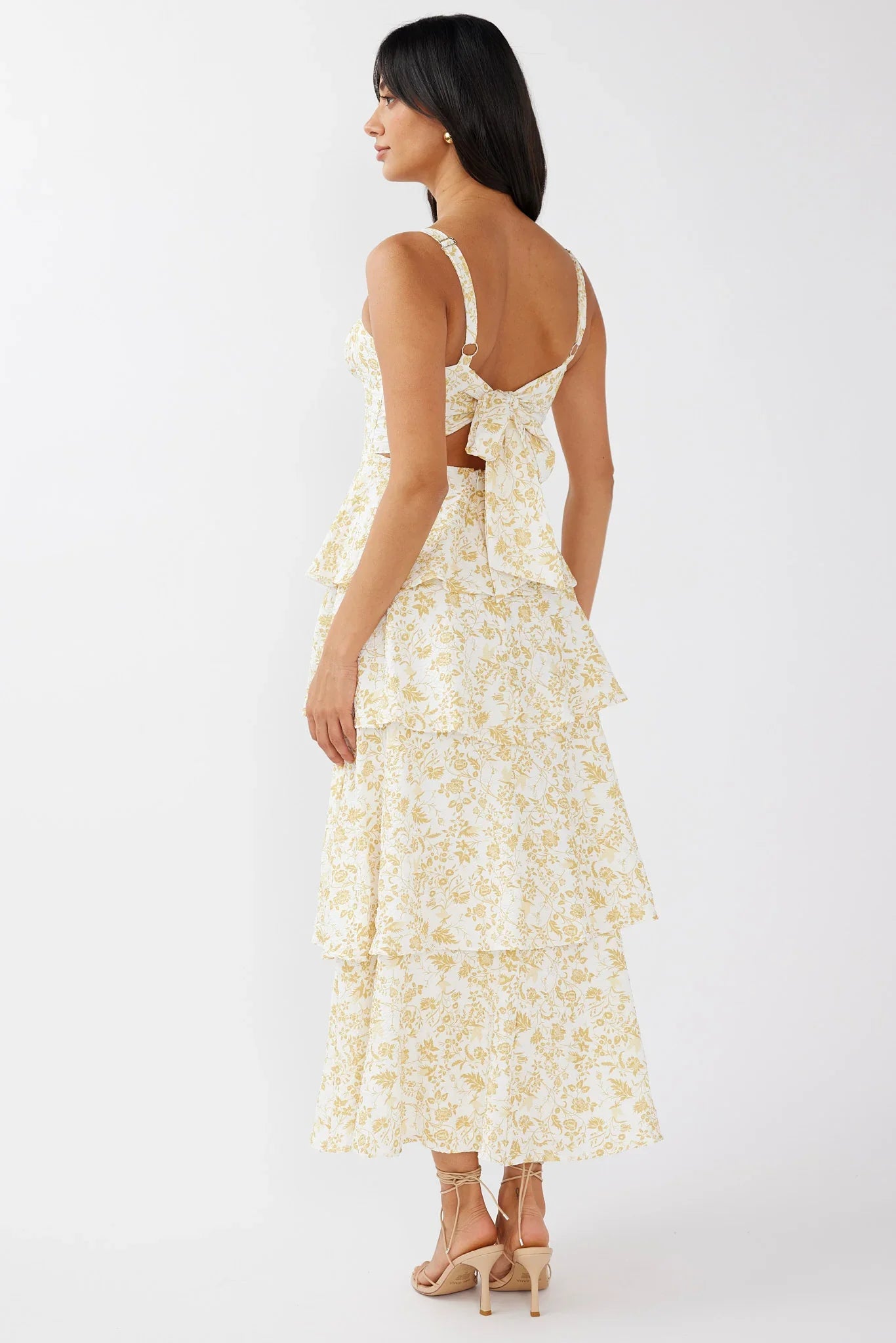 Naples Flower Midi Dress