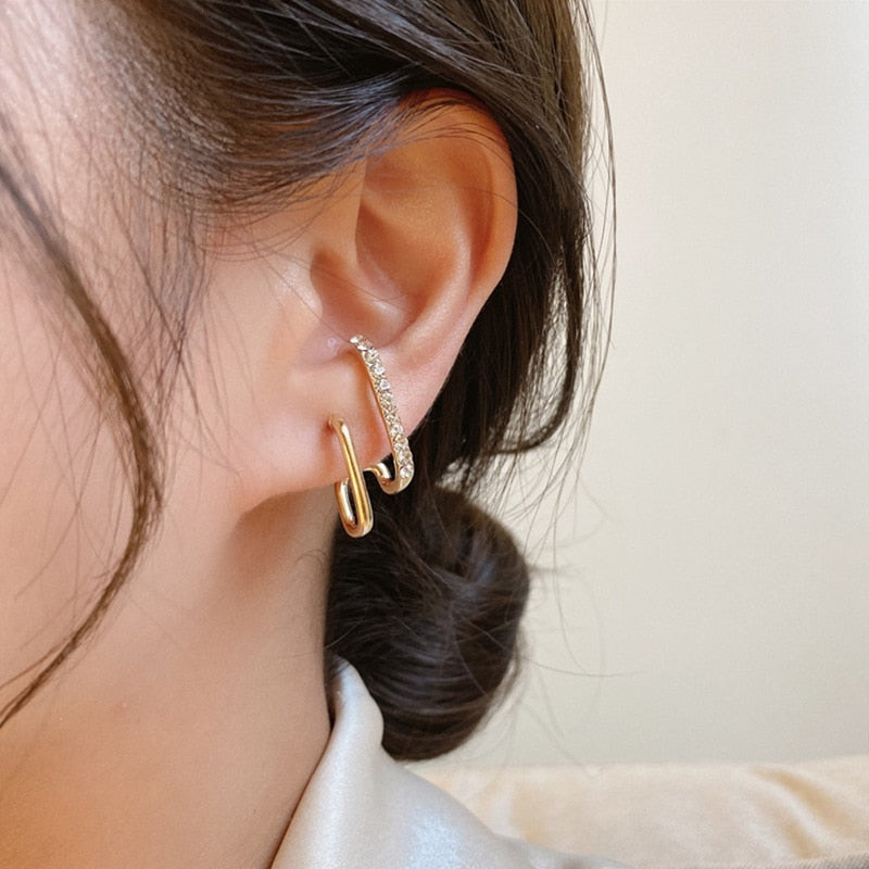 Elegant hoop earrings - Amina