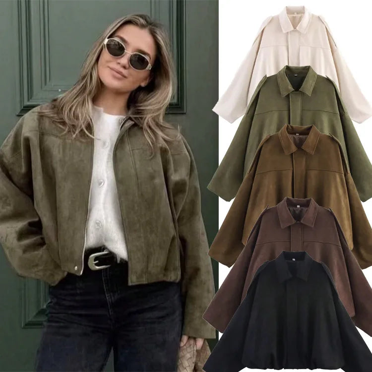 Off-Duty Suede Jacket