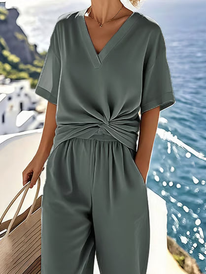 Elegant Linen Co-Ord Set