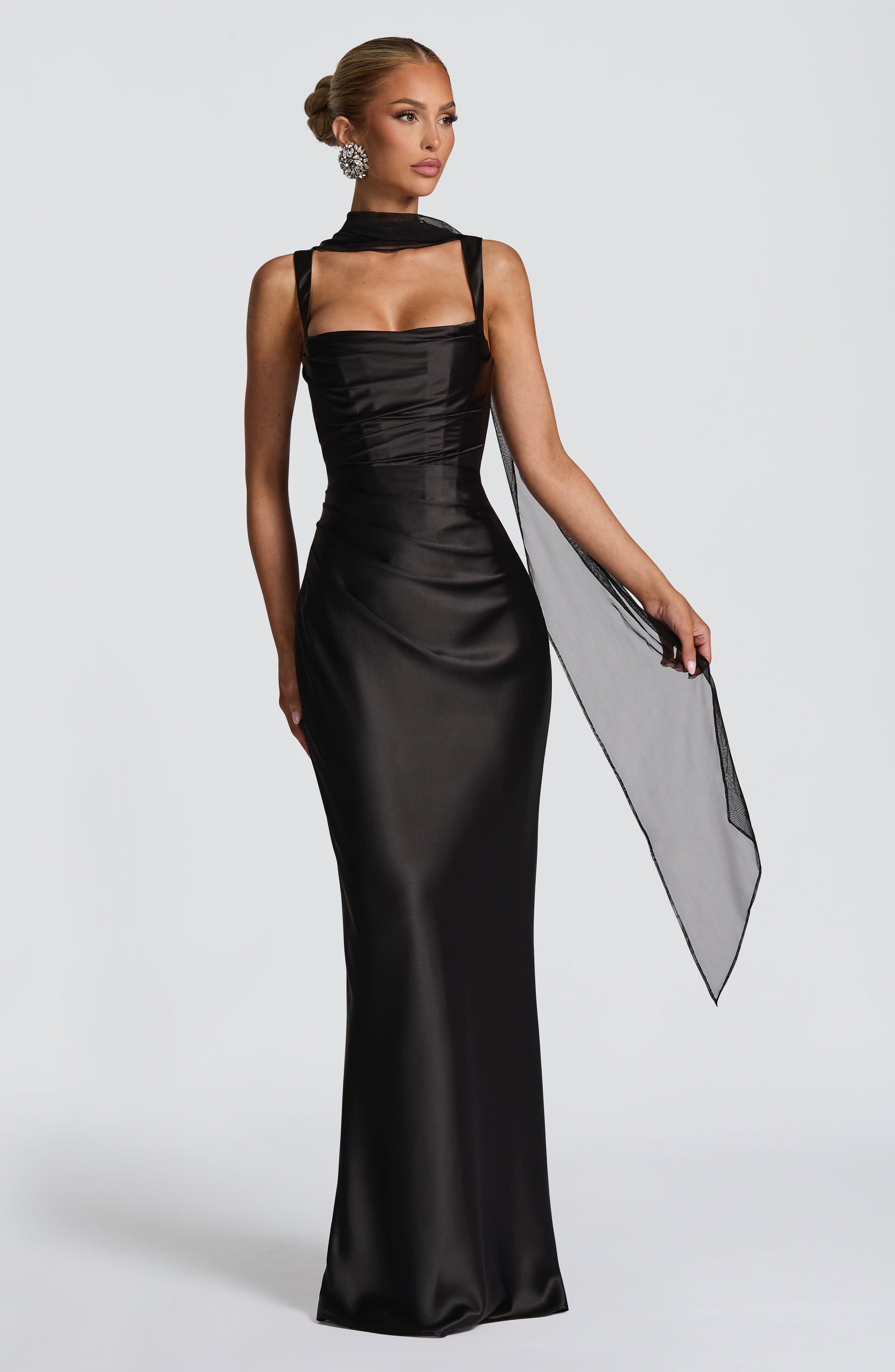 Safieyah Maxi Dress - Black