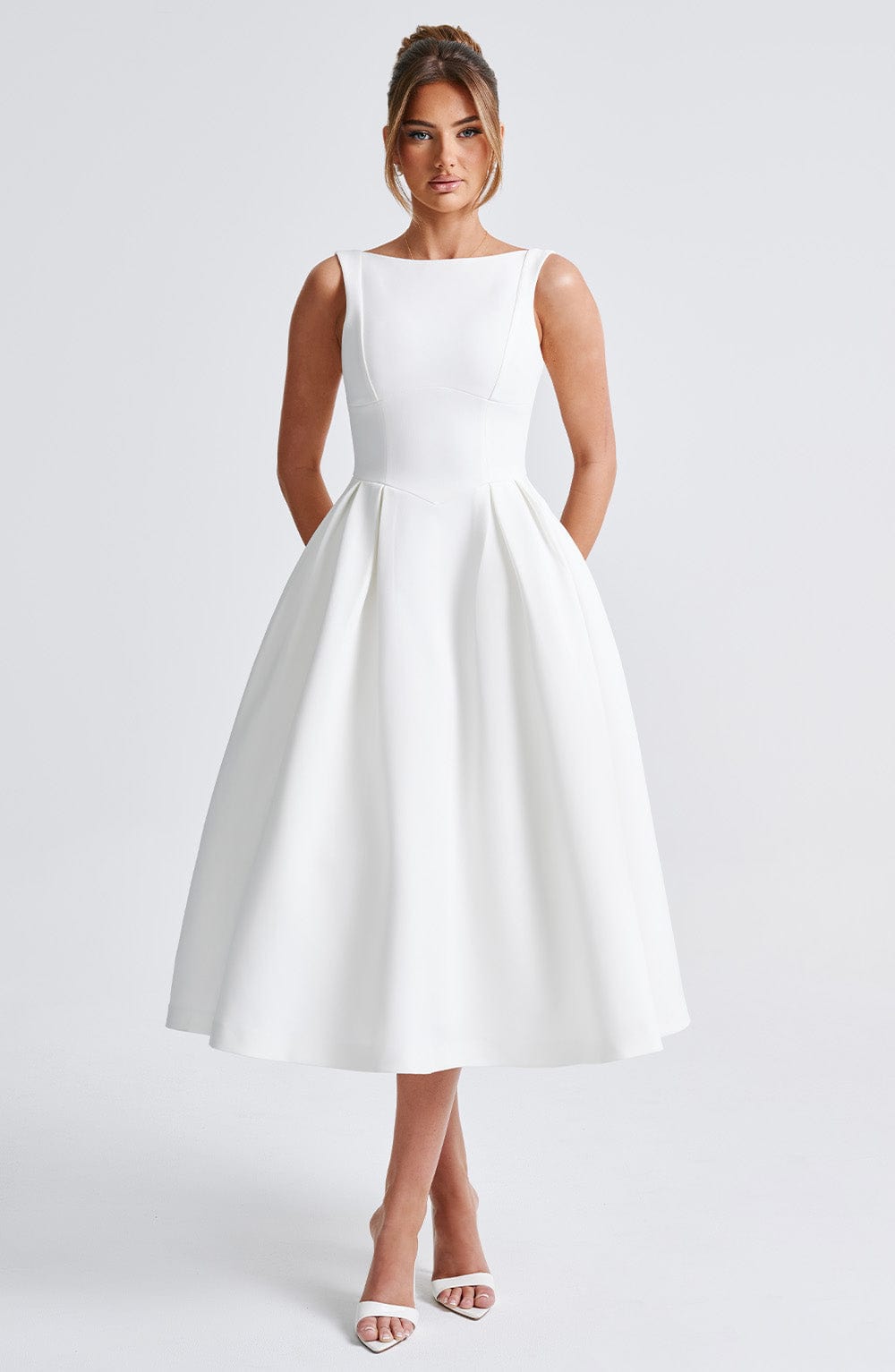 Clarice Bridal Inspired Midi Dress