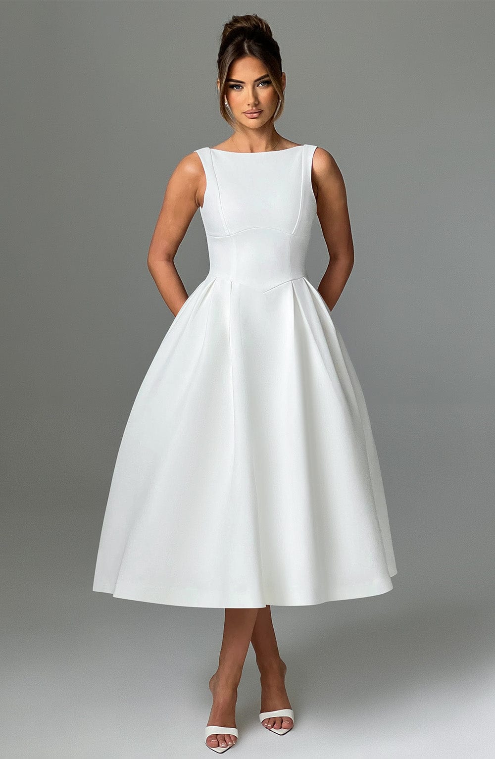 Clarice Bridal Inspired Midi Dress