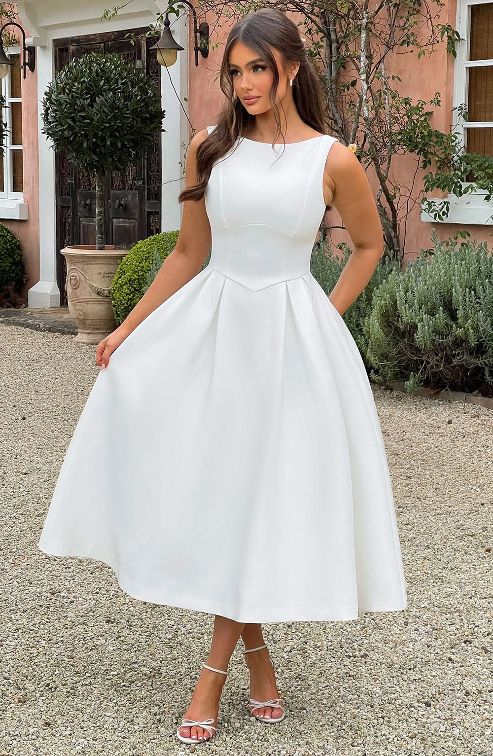 Clarice Bridal Inspired Midi Dress