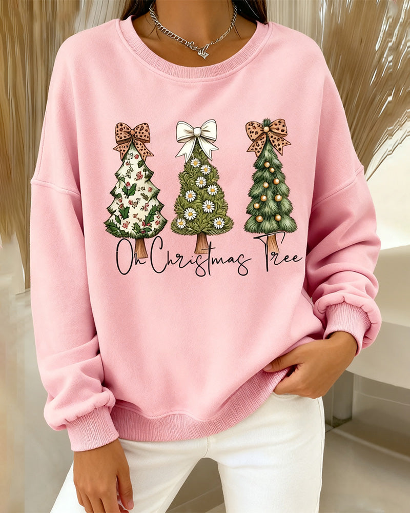 Printed Loose Fit Sweatshirt With Dropped Shoulders