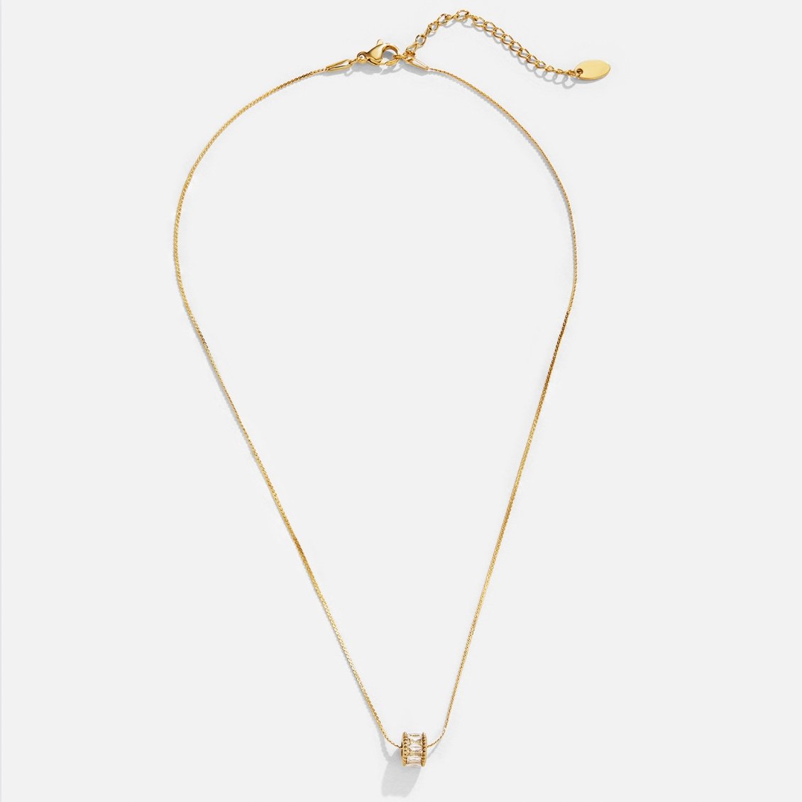 Elegant Celeste Necklace with Crystals and 18-Karat Gold Plating