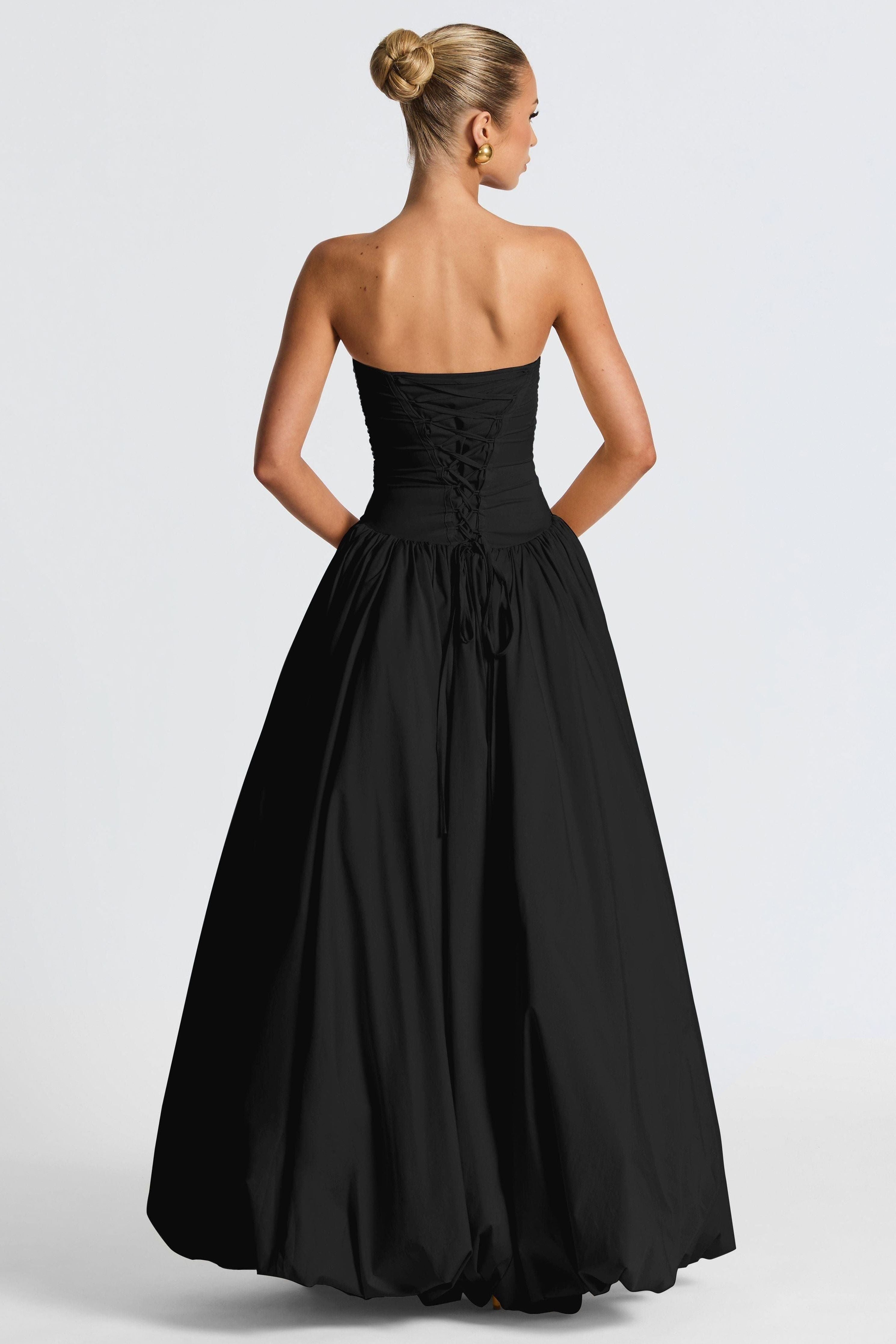 Jillian - Satin Ruffle Maxi